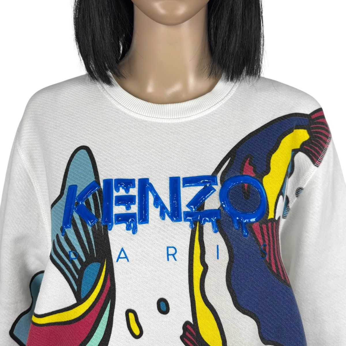 Kenzo Kenzo Paris Printed Sweatshirt Double Fish Cotton size XL Size XL / US 12-14 / IT 48-50 - 3 Thumbnail
