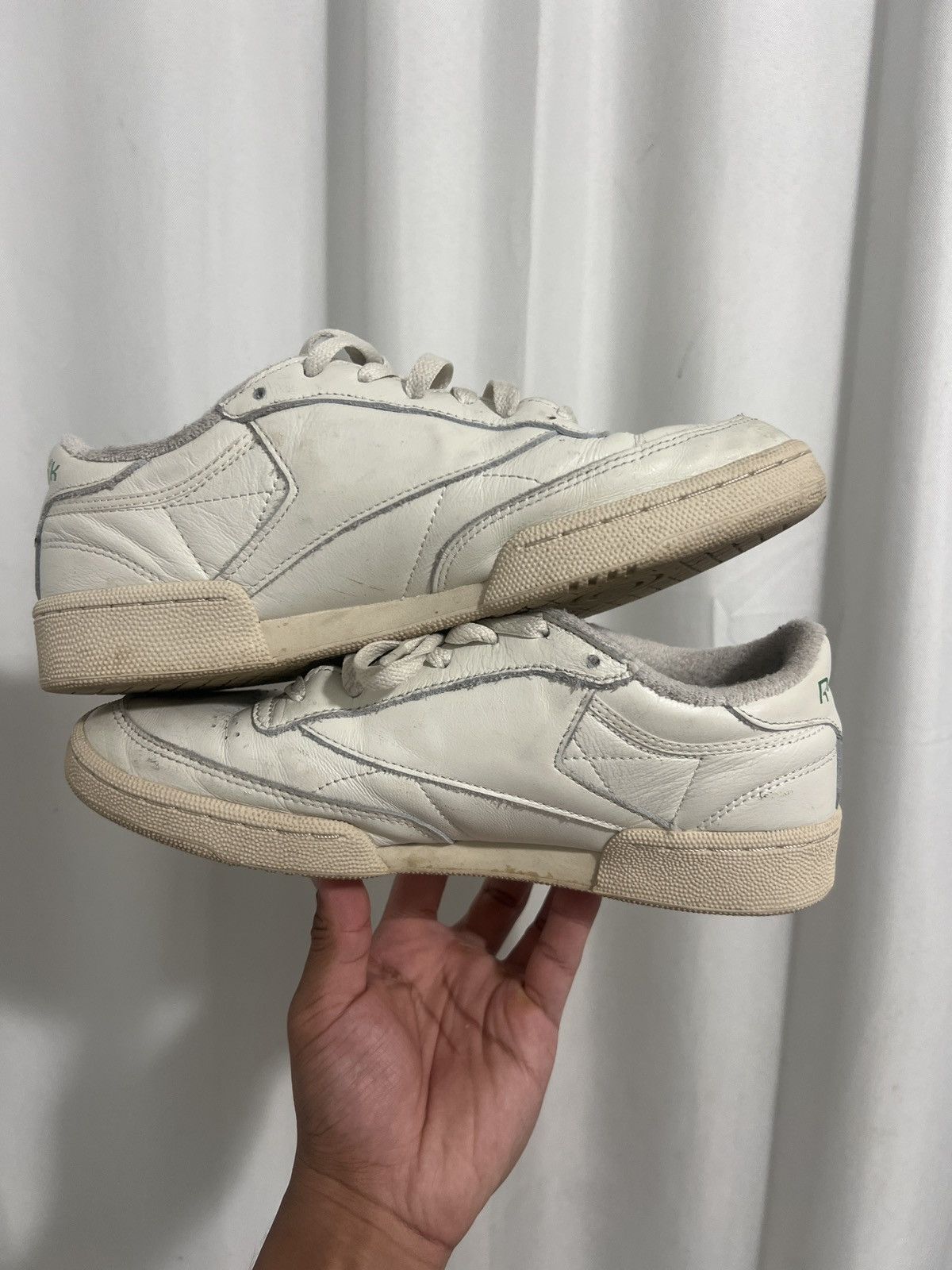 Reebok Vintage Reebok Club C Green Size US 7 / EU 40 - 2 Thumbnail
