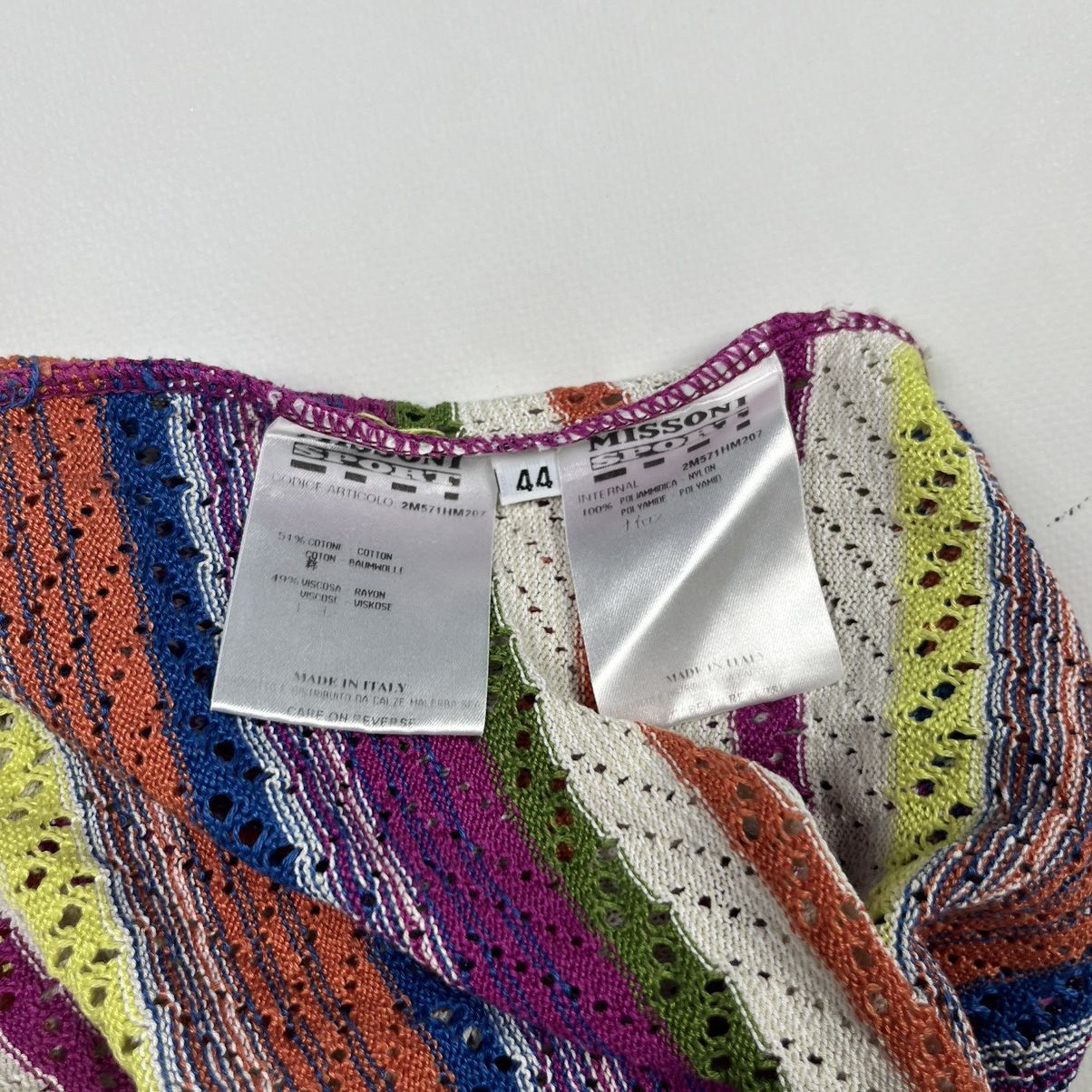 Missoni × Vintage Missoni Vintage Light Dress Multi Colour Luxury Size M / US 6-8 / IT 42-44 - 5 Thumbnail