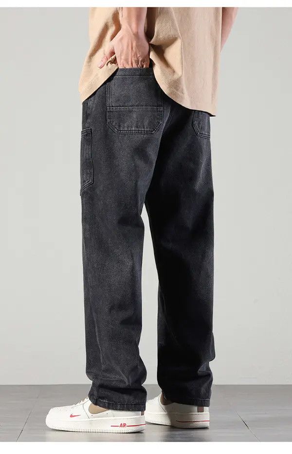 Japanese Brand Men's zipper design vintage washed distressed casual jeans Size US 32 / EU 48 - 4 Thumbnail