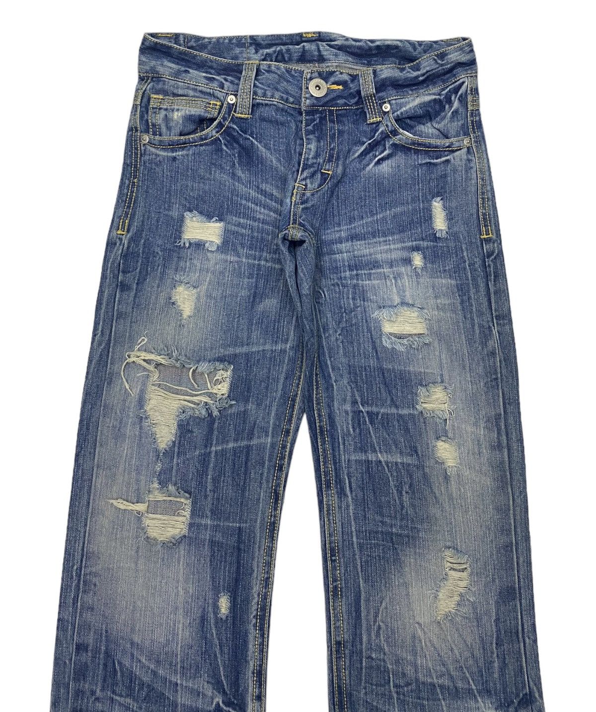 Hysteric Glamour × Japanese Brand × Tornado Mart JAPANESE BRAND DISTRESSED DENIM IF SIX WAS NINE STYLE Size US 30 / EU 46 - 4 Thumbnail