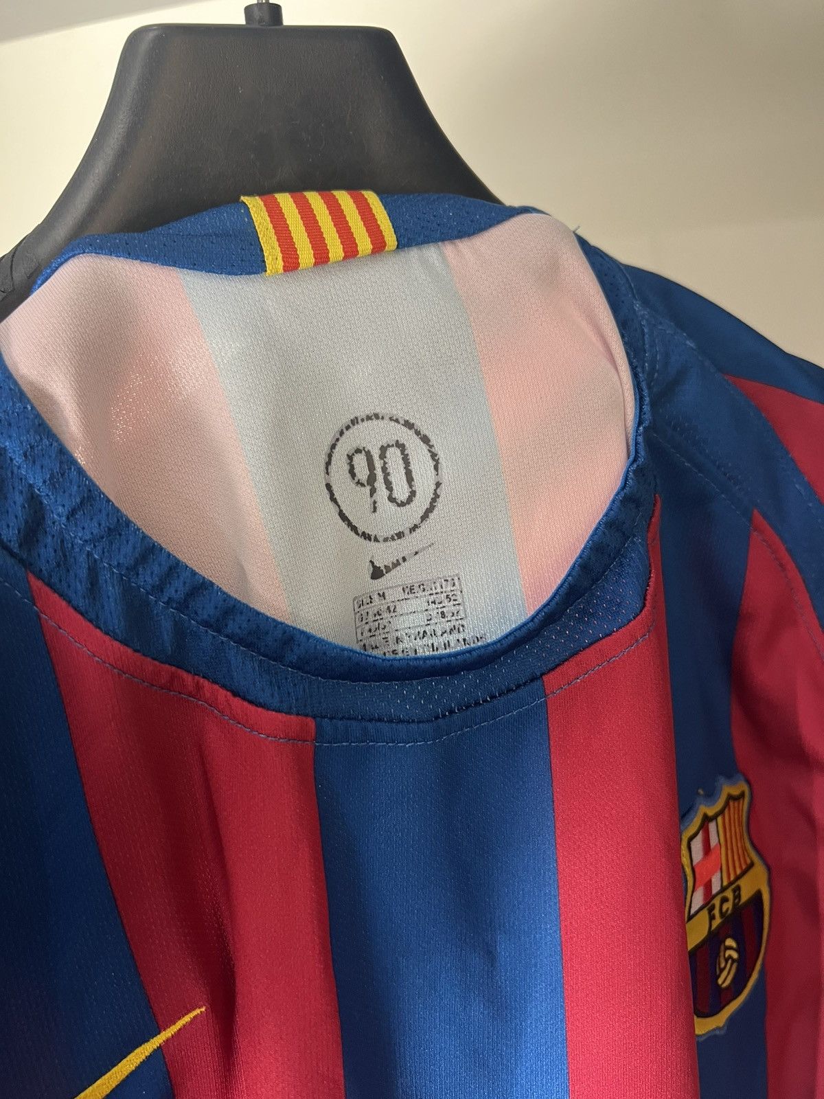 Nike × Vintage VERY RARE NIKE FC BARCELONA SPAIN SOCCER JERSEY RETRO 90s Size US M / EU 48-50 / 2 - 4 Thumbnail