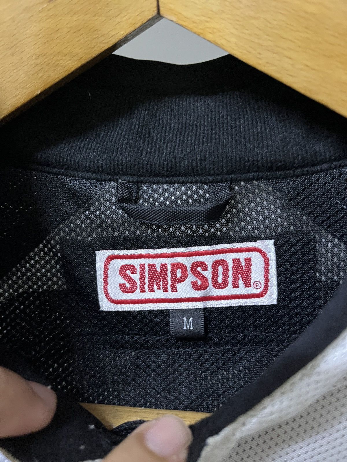 Vintage Vintage SIMPSON Biker Racing Jacket Size M / US 6-8 / IT 42-44 - 4 Thumbnail