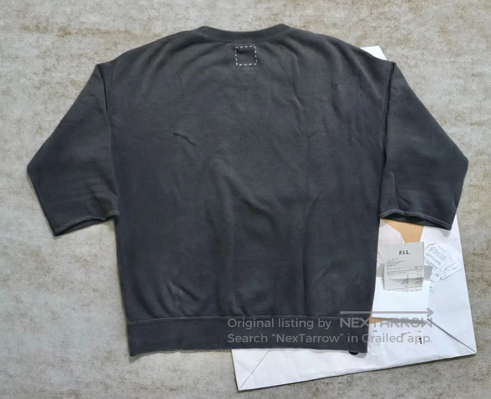 Visvim Visvim 21AW Jumbo Sweat 3/4 Crash. Size US S / EU 44-46 / 1 - 2 Thumbnail