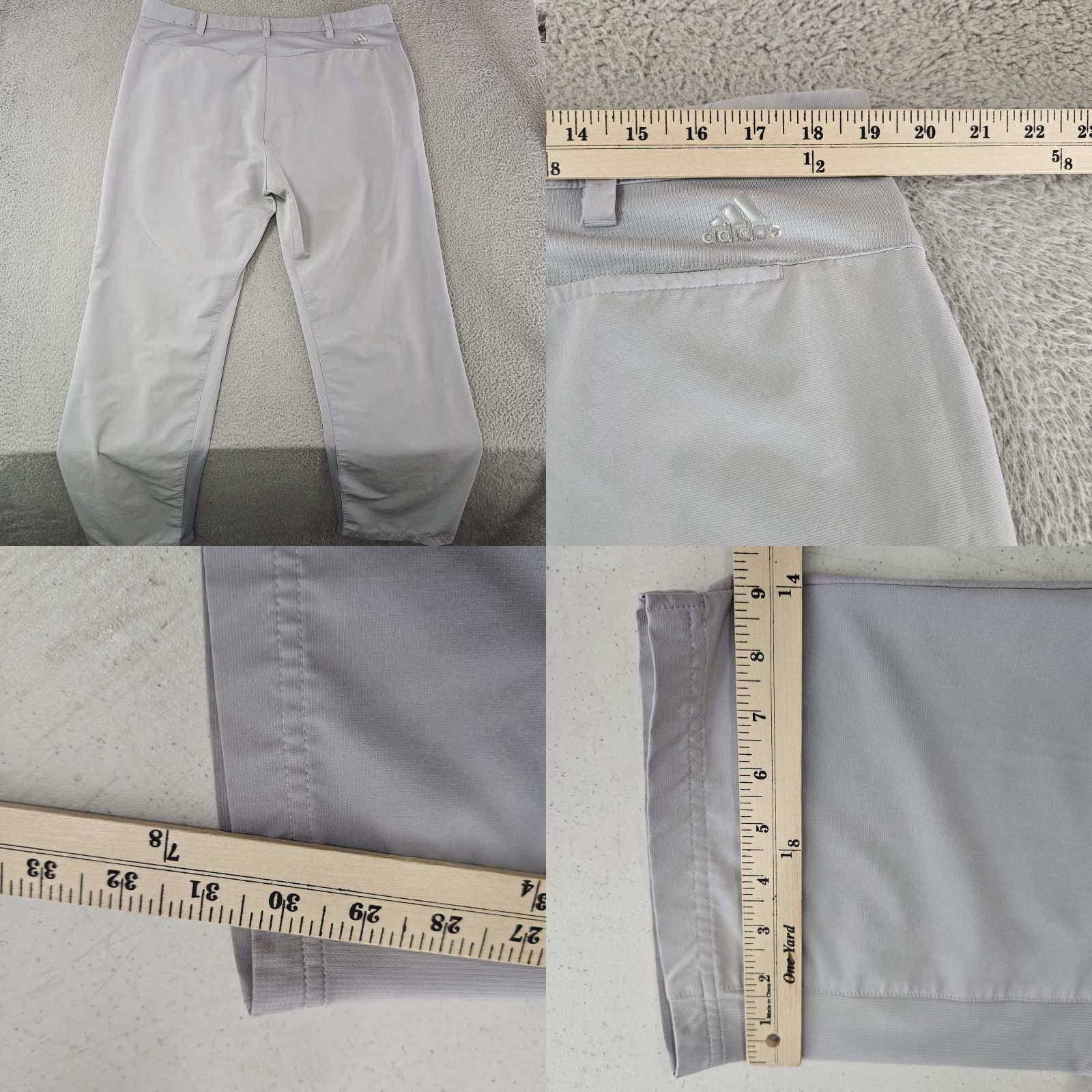 Adidas Adidas Golf Pants Mens 38x30 Gray Performance Stretch Flat Front Lightweight Wellness? Size US 38 / EU 54 - 8 Thumbnail