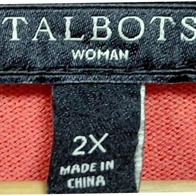 Talbots TALBOTS Woman Coral Cardigan Plus Solid Knit 2X Blouse Womens Cardigan Coral Knit Plus Size 2X Size XXL / US 16-18 / IT 52-54 - 5 Thumbnail