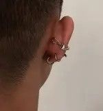 Jewelry Retro punk ear clips （1pairs） Size ONE SIZE - 2 Thumbnail