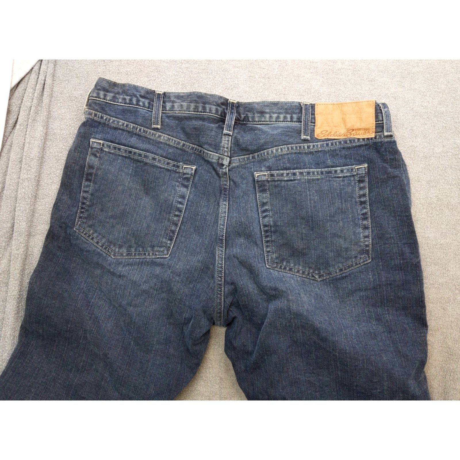Eddie Bauer Eddie Bauer Jeans Mens 38x34 Blue Denim Straight Leg Fleece Lined Insulated Size US 38 / EU 54 - 7 Thumbnail