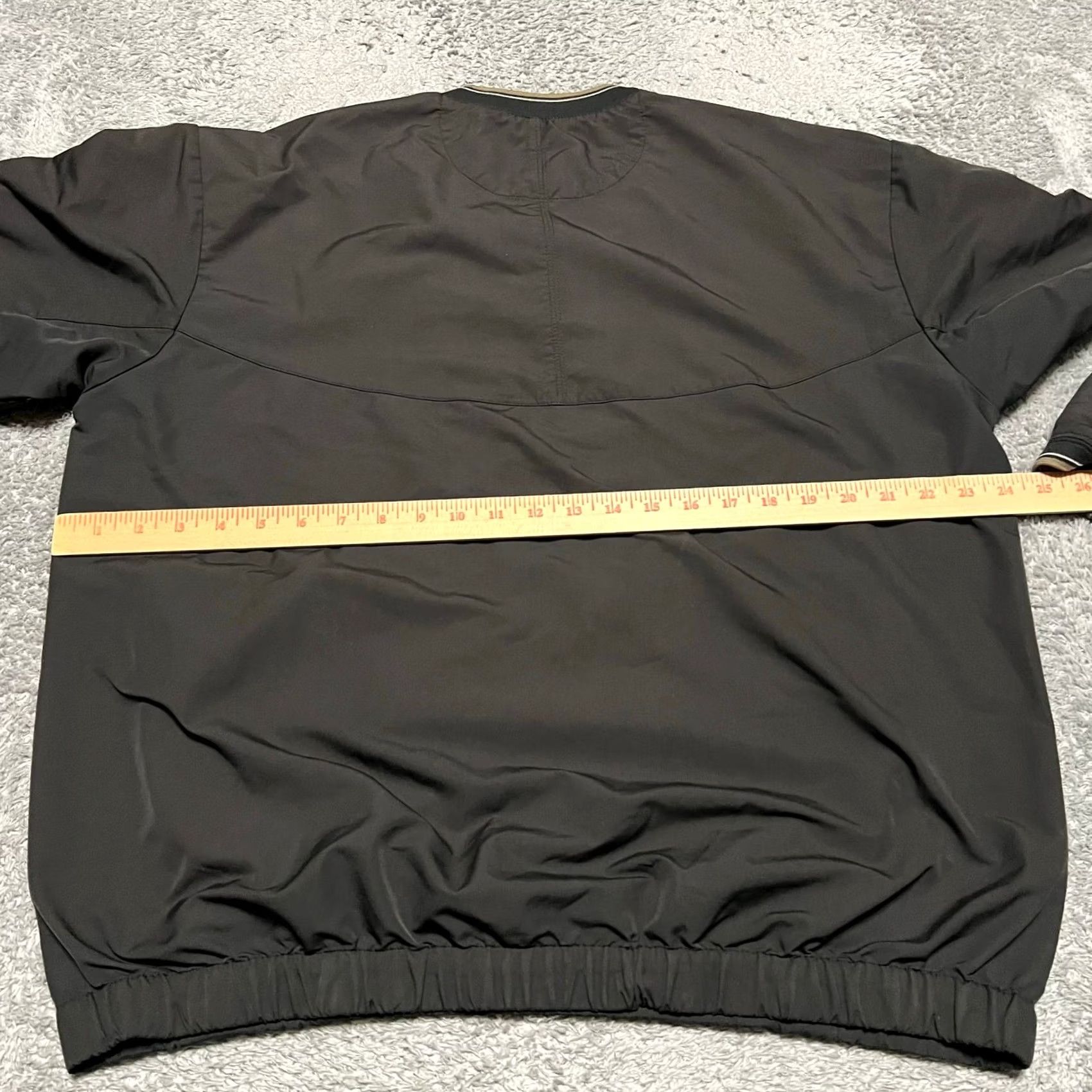 Nike Nike Golf Windbreaker Jacket Mens Large Pullover Black Gray Regular L Mens Windbreaker Black Nike Golf Jacket Size US L / EU 52-54 / 3 - 6 Thumbnail