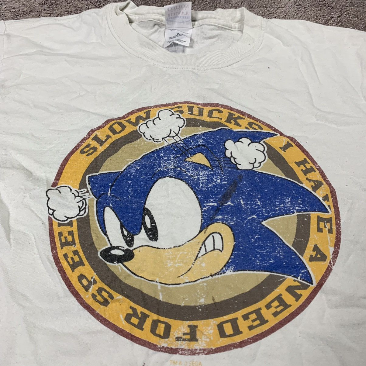 Vintage Vintage Y2K Sun Faded Sonic Graphic Tee Skate Streetwear S Size US S / EU 44-46 / 1 - 6 Thumbnail