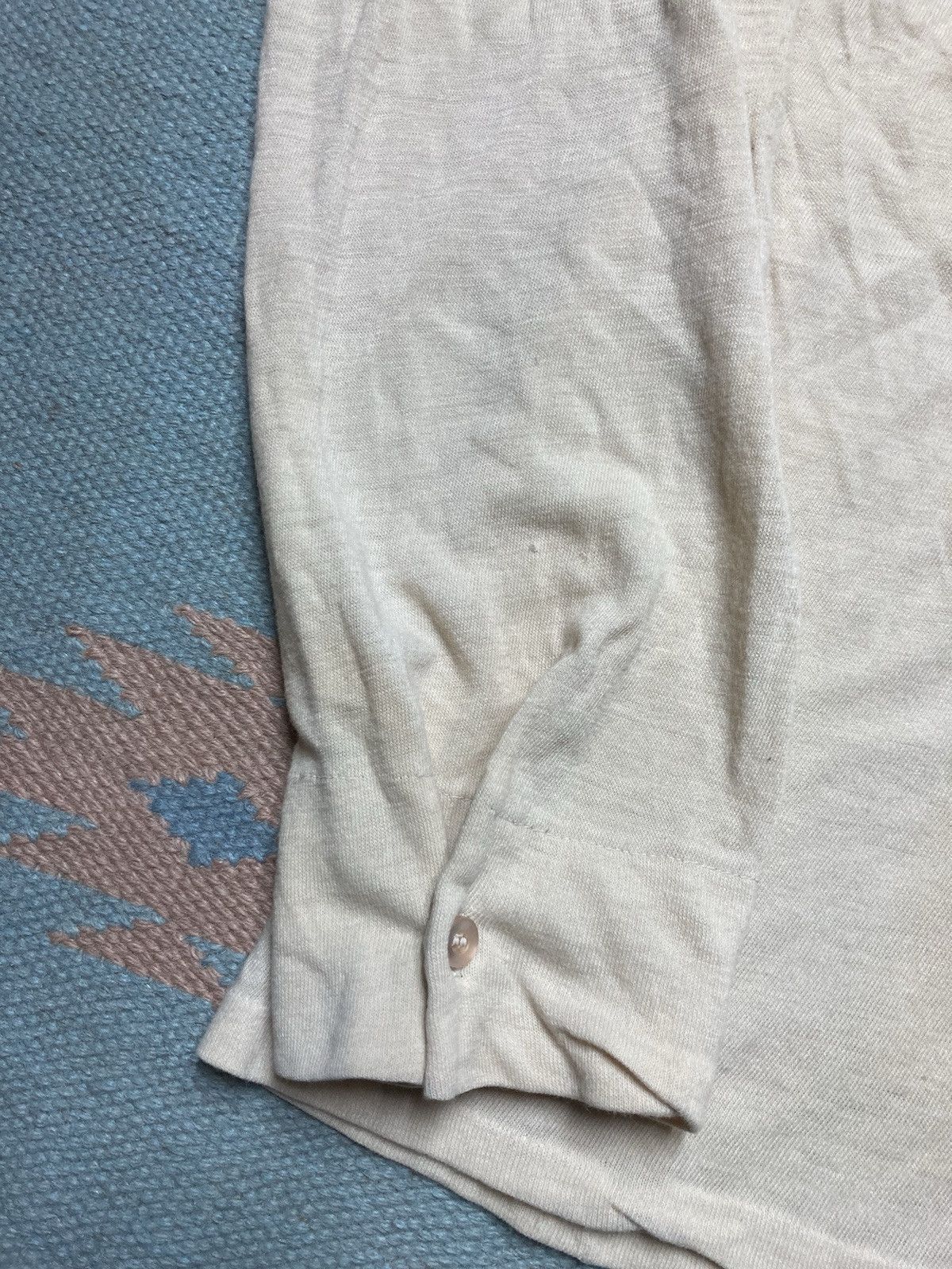 Van Heusen × Vintage Vtg 60s polo shirt Van Heusen acrylic distressed blank XL Size US XL / EU 56 / 4 - 2 Thumbnail