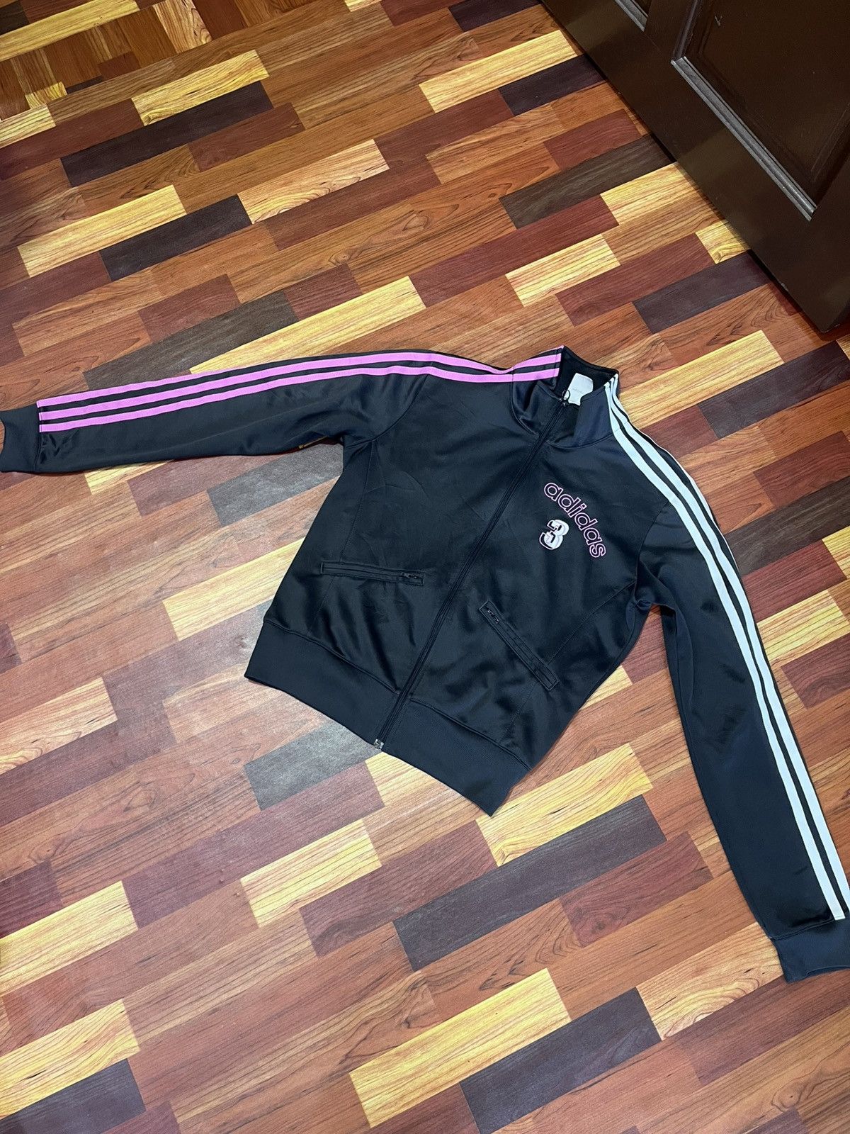 Adidas Adidas 3 Stripe Track Jacket Pink White Embroidery Size S / US 4 / IT 40 - 11 Thumbnail