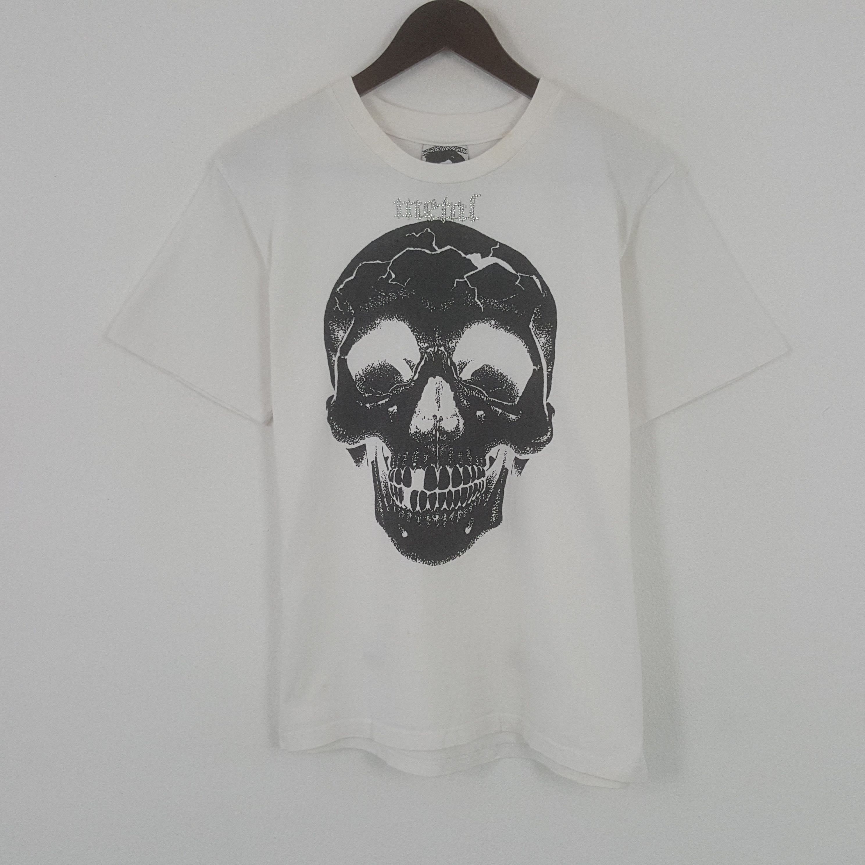 Hysteric Glamour × Vintage Vintage Hysteric Glamour x Metal Big Skull Tshirt Size US M / EU 48-50 / 2 - 1 Thumbnail