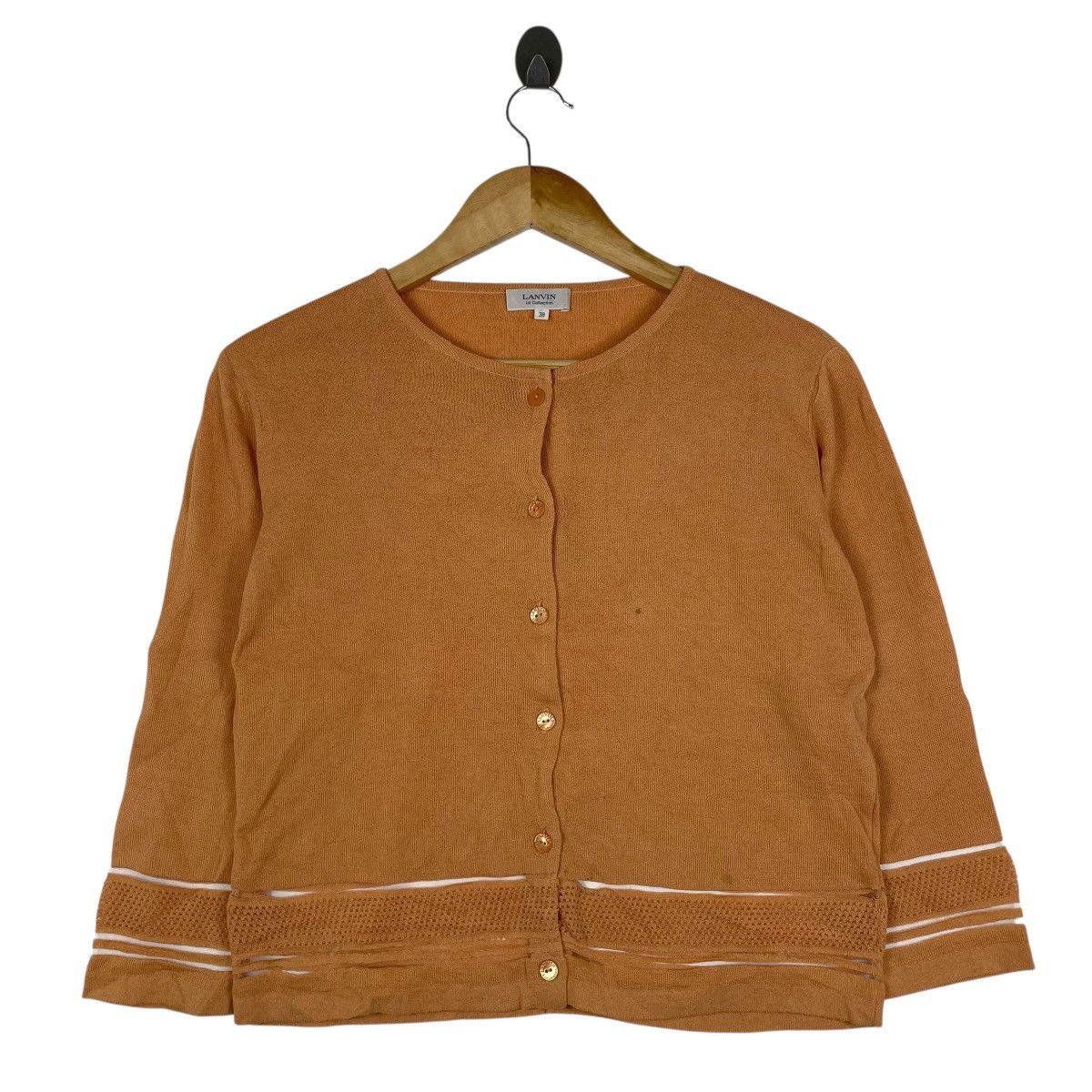 Lanvin Vintage Lanvin Japan Knitwear Cardigan Sweater Size S / US 4 / IT 40 - 2 Thumbnail