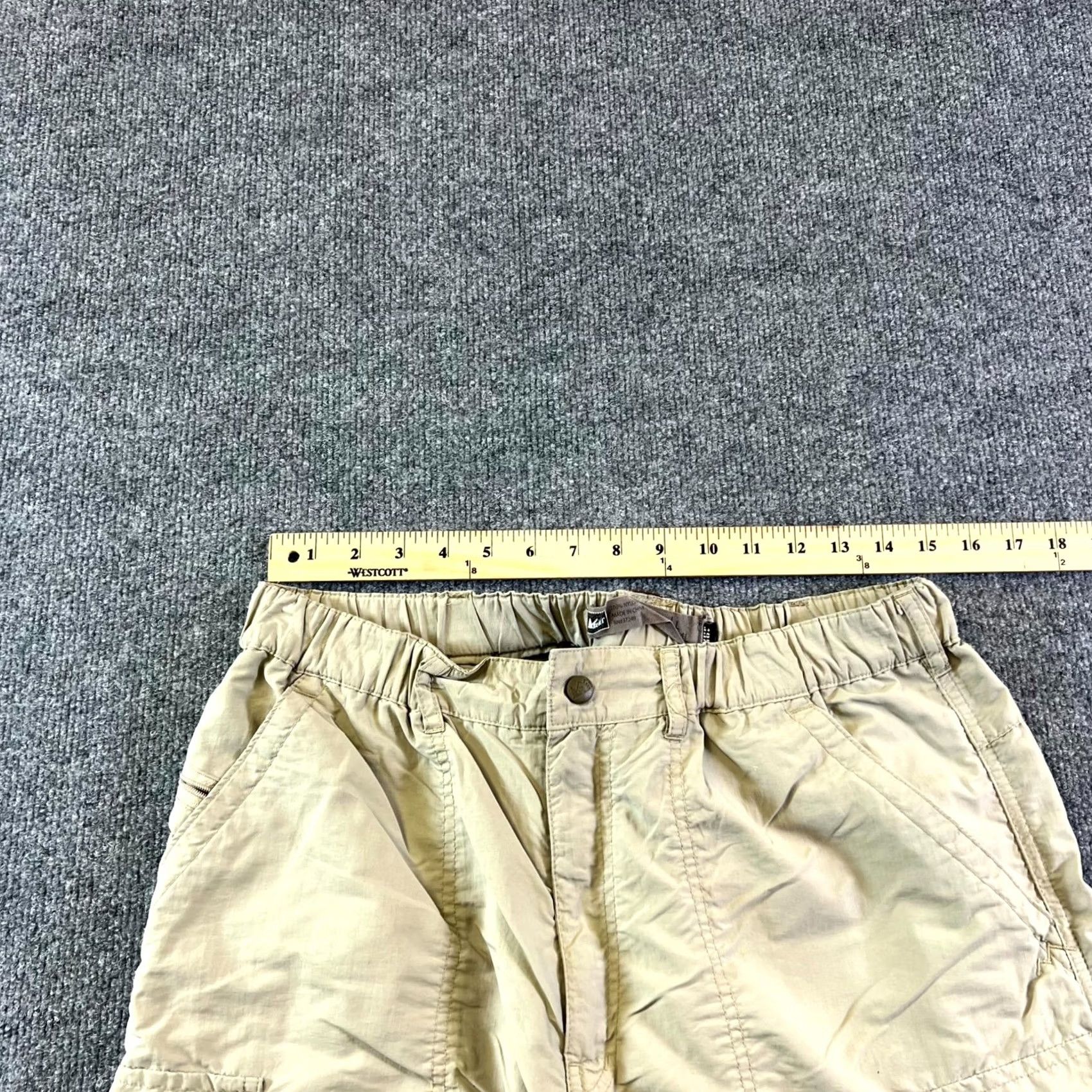 Vintage REI Pants Mens Large 34L Khaki Convertible Utility Cargo Pockets Hiking Camping Size US 33 - 3 Thumbnail
