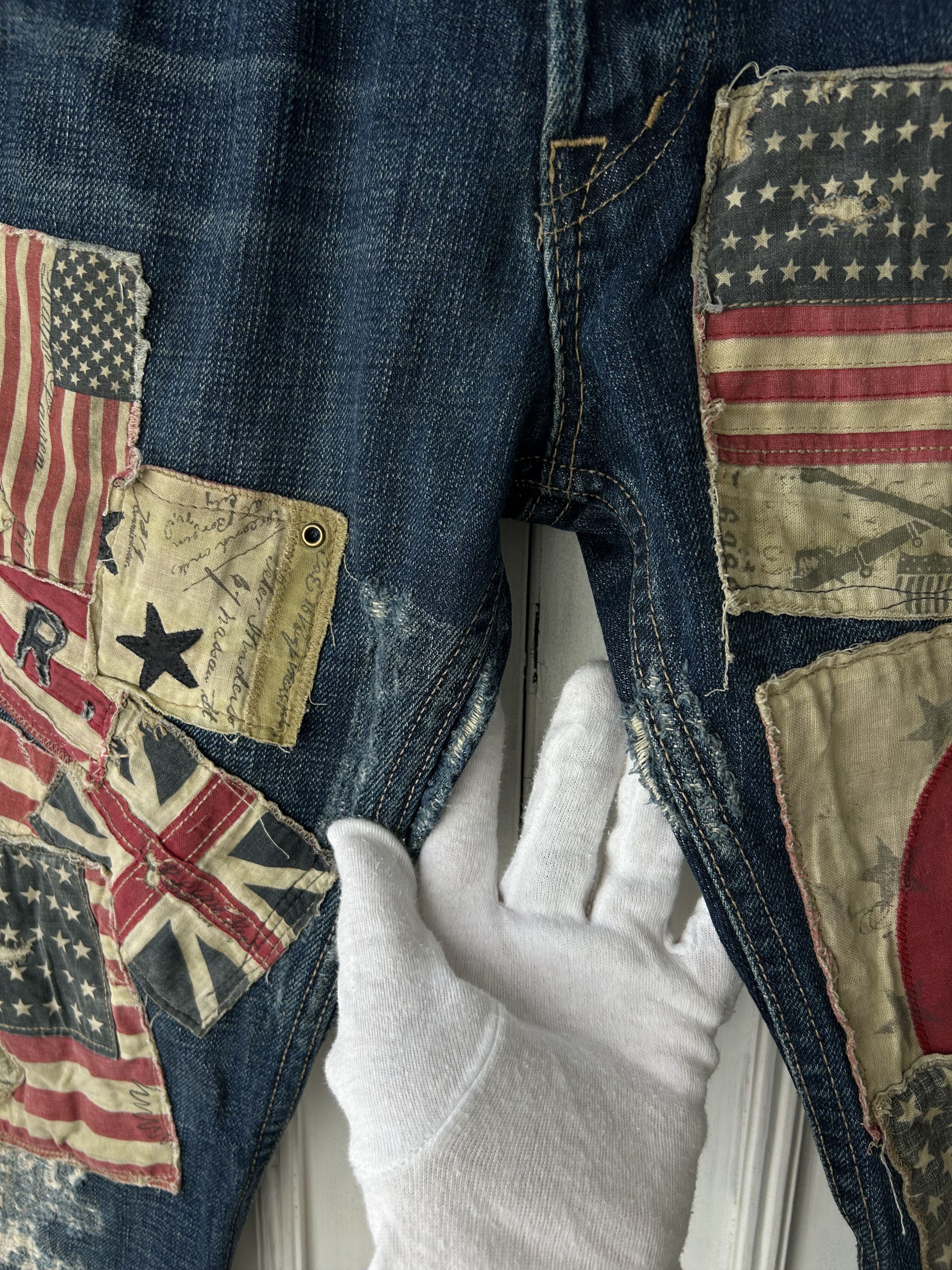 Denim & Supply Ralph Lauren Denim & Supply Ralph Lauren Patchwork Jeans Extremely Rare Size US 29 - 5 Thumbnail