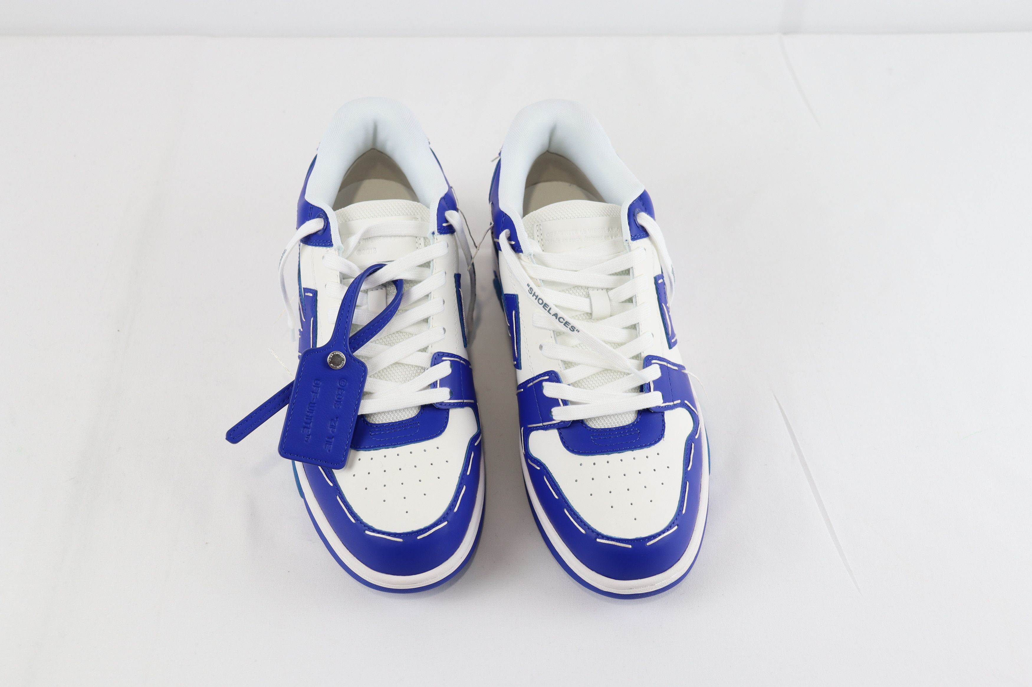 Off-White o1rshd Out of Office Sartorial Stitch Sneakers Blue / White Size US 13 / EU 46 - 8 Thumbnail
