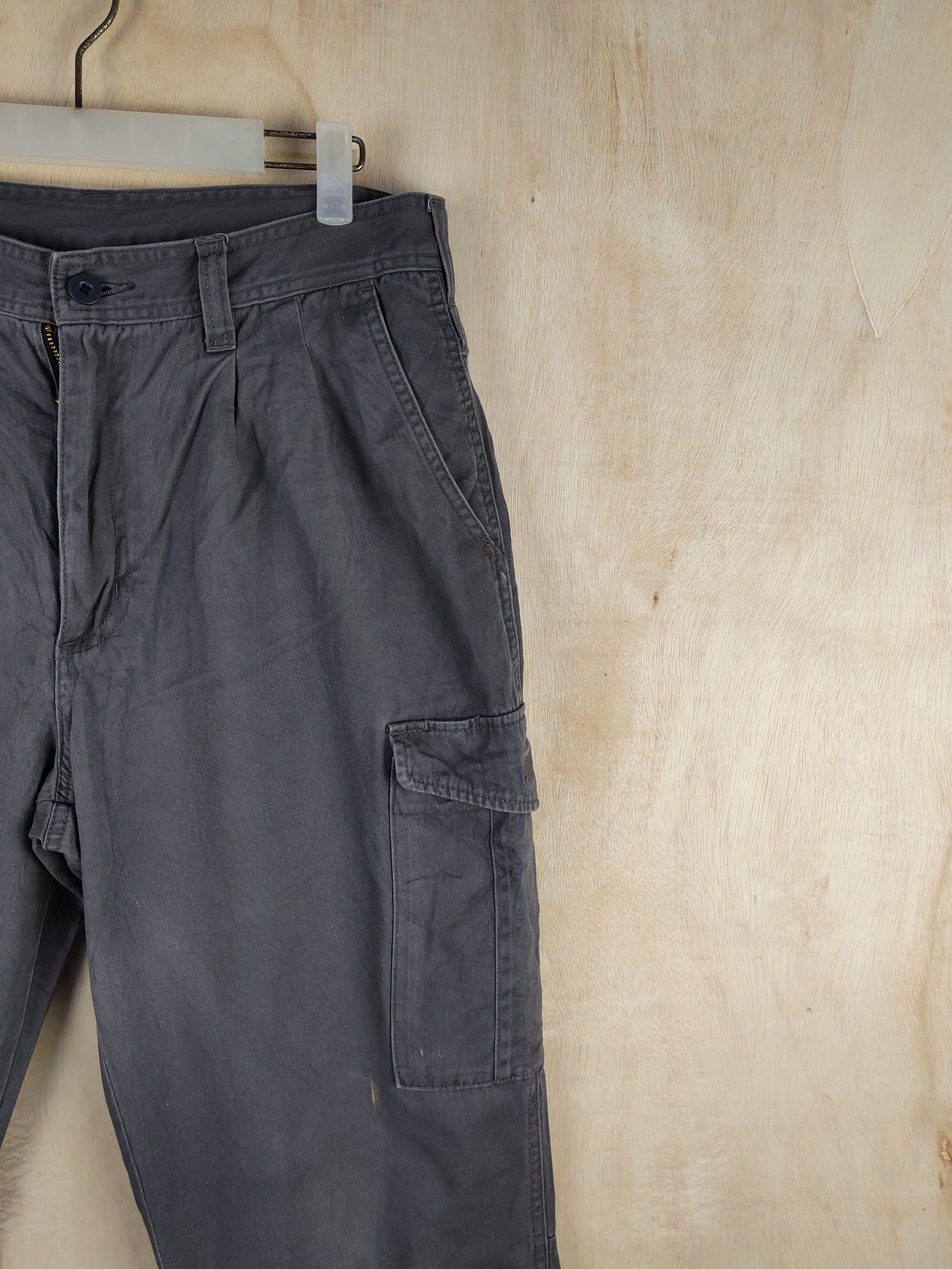 Japanese Brand N evolutions Gray Multipocket Tactical Cargo Pants #S2431 Size US 34 / EU 50 - 5 Thumbnail
