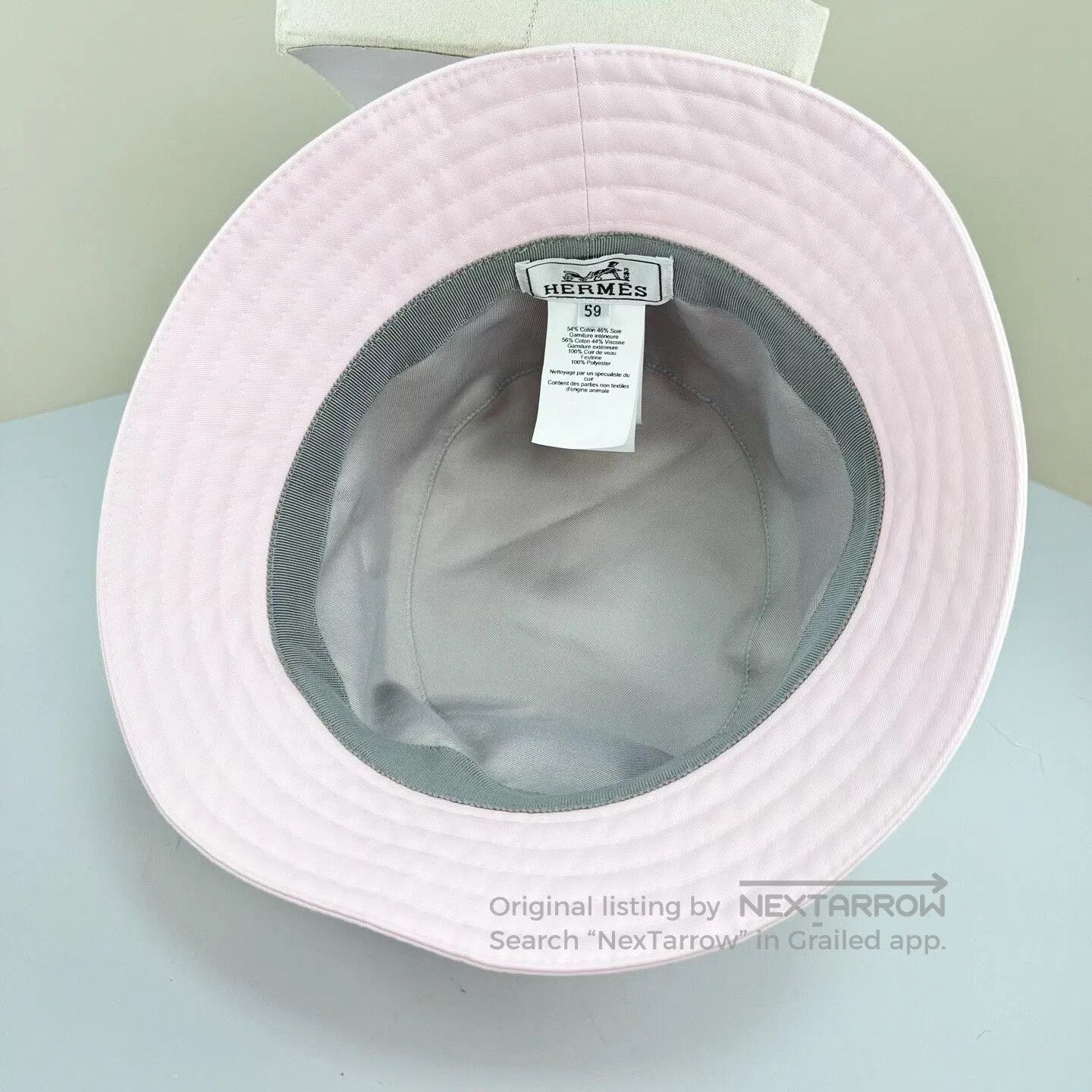 Hermes hermes pink harper lift bucket hat. Size ONE SIZE - 4 Thumbnail