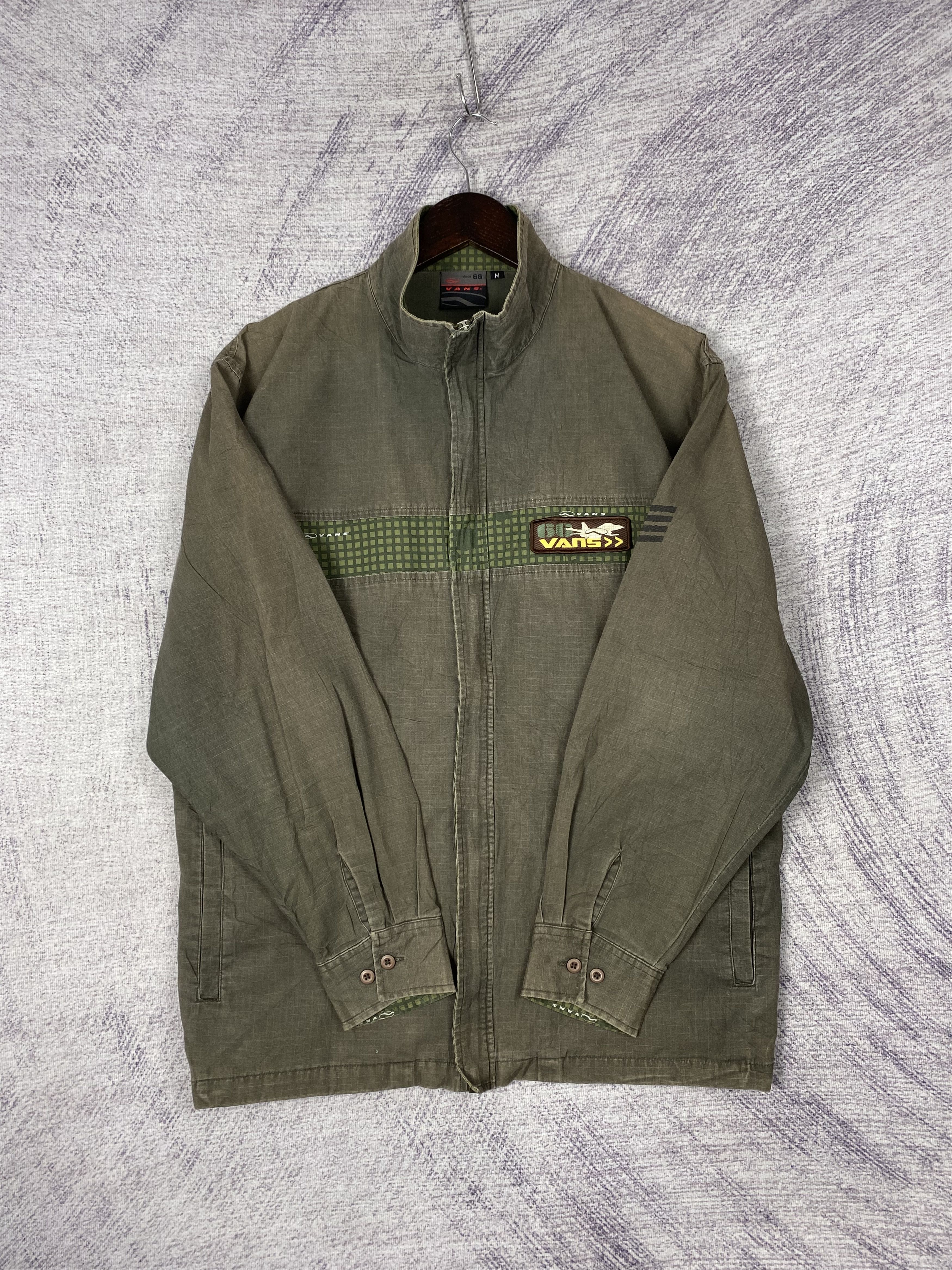 Vans Vintage Vans Zip Up Plain Canvas Jacket Size US M / EU 48-50 / 2 - 4 Thumbnail