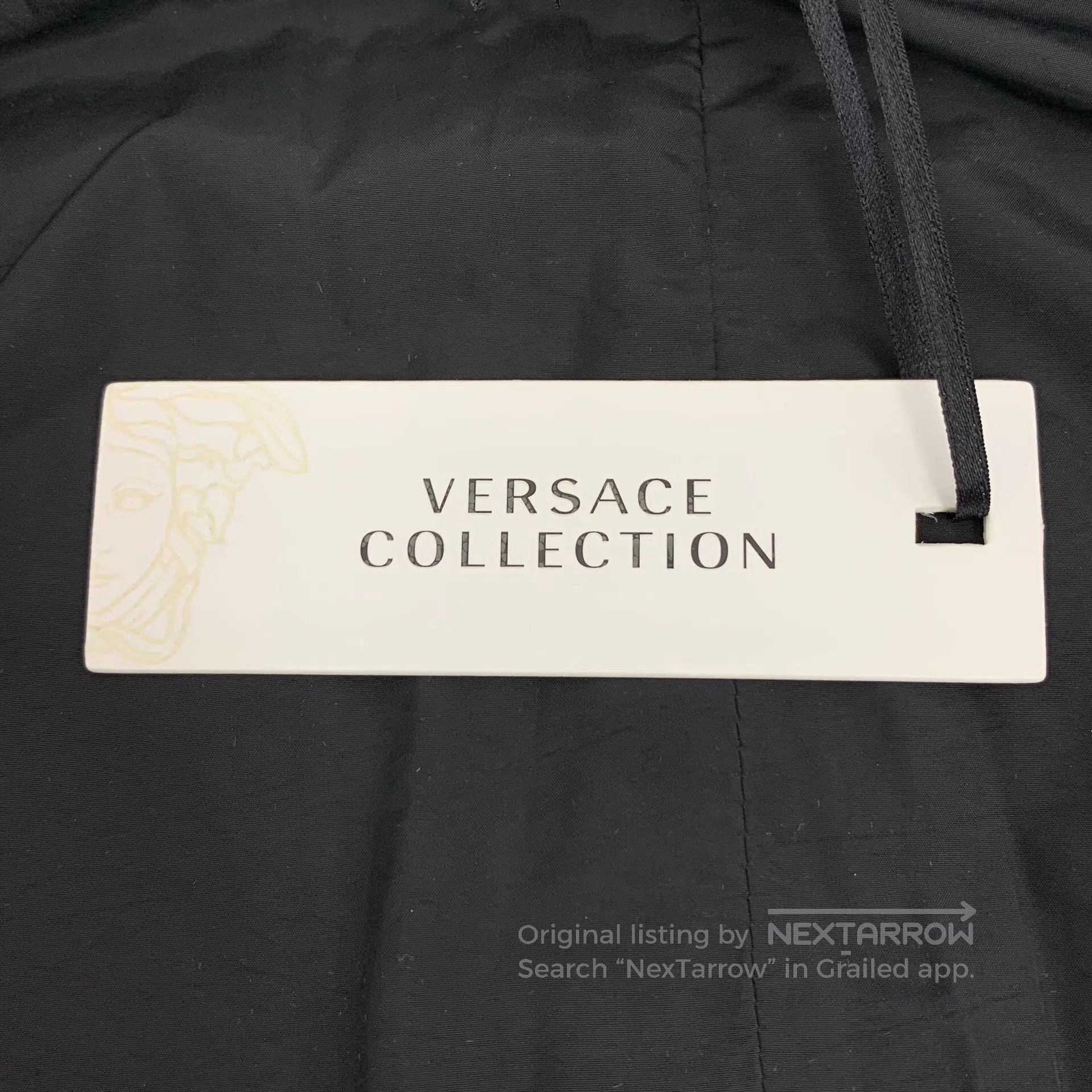 Other Versace Black long-sleeved jacket with logo on the back, s Size US M / EU 48-50 / 2 - 6 Thumbnail