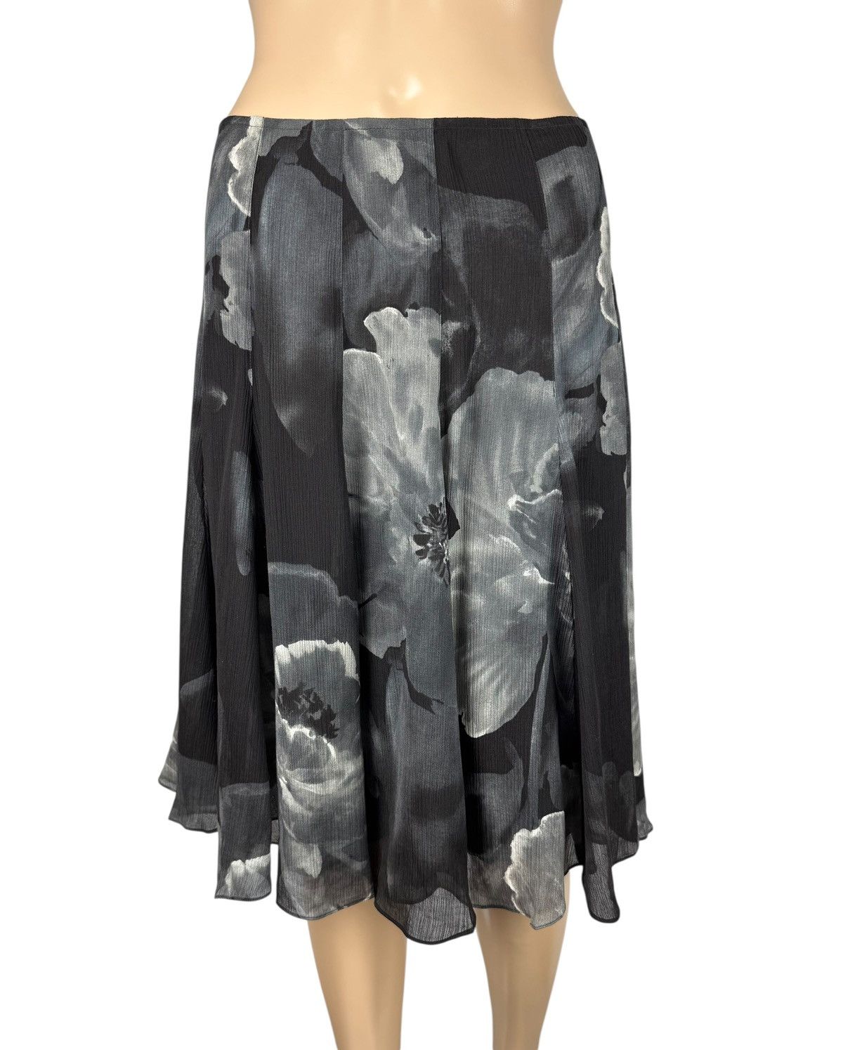 Emanuel Ungaro Emanuel Ungaro Pleated Skirt Silk-Cotton Flower Print Size 30" / US 8 / IT 44 - 2 Thumbnail