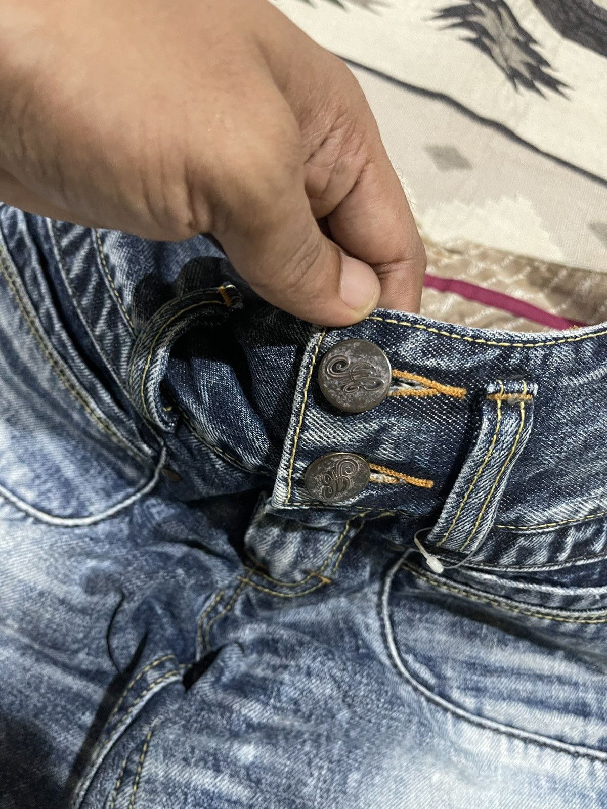 If Six Was Nine 2000s IF SIX WAS NINE STYLE MUDWASH FLARE DENIM JEANS Size 26" / US 2 / IT 38 - 11 Thumbnail