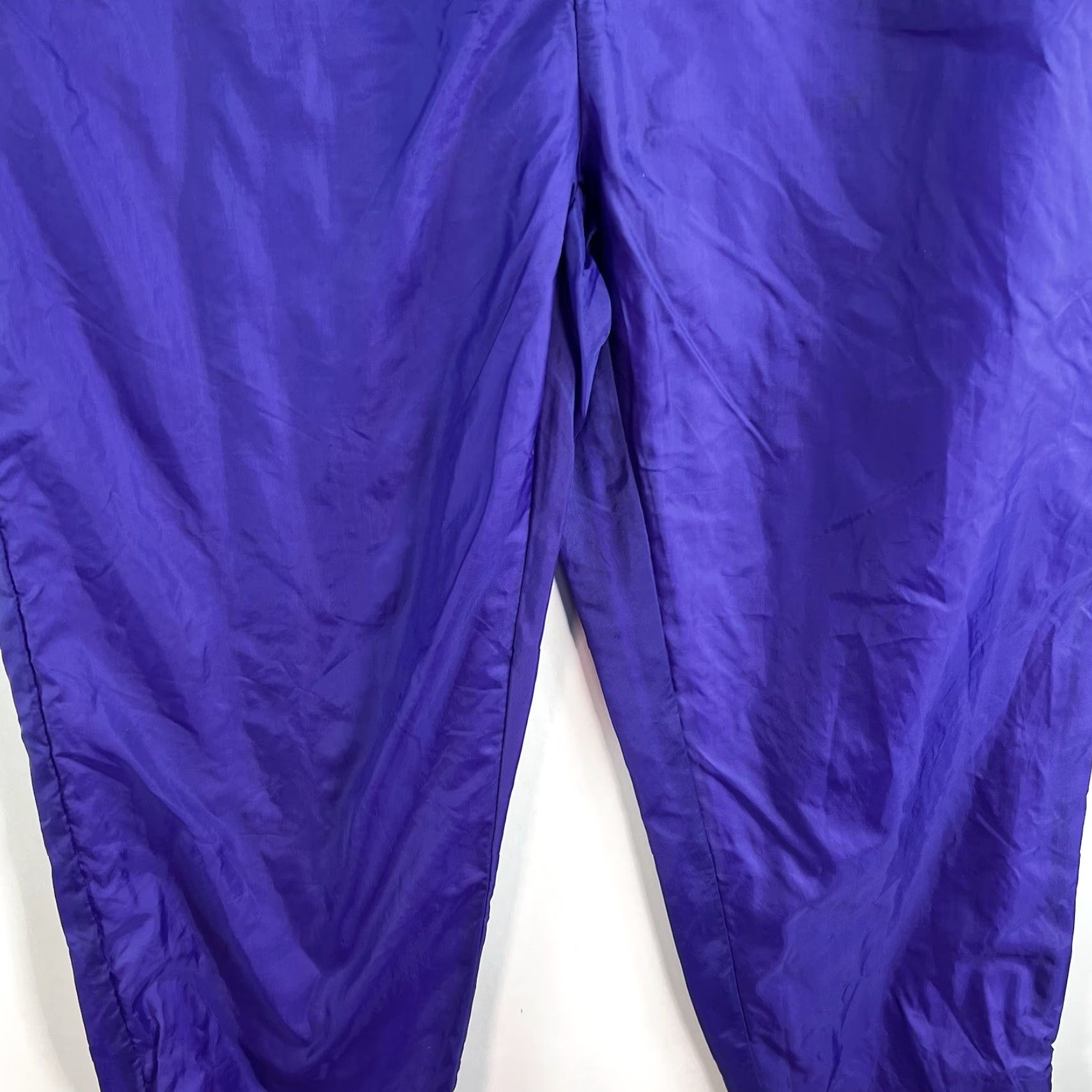 Jordache Vintage Jordache Activewear Pants Men XL Tapered Track Pants Purple 80s 90s Nylon Pockets Size US 36 / EU 52 - 3 Thumbnail