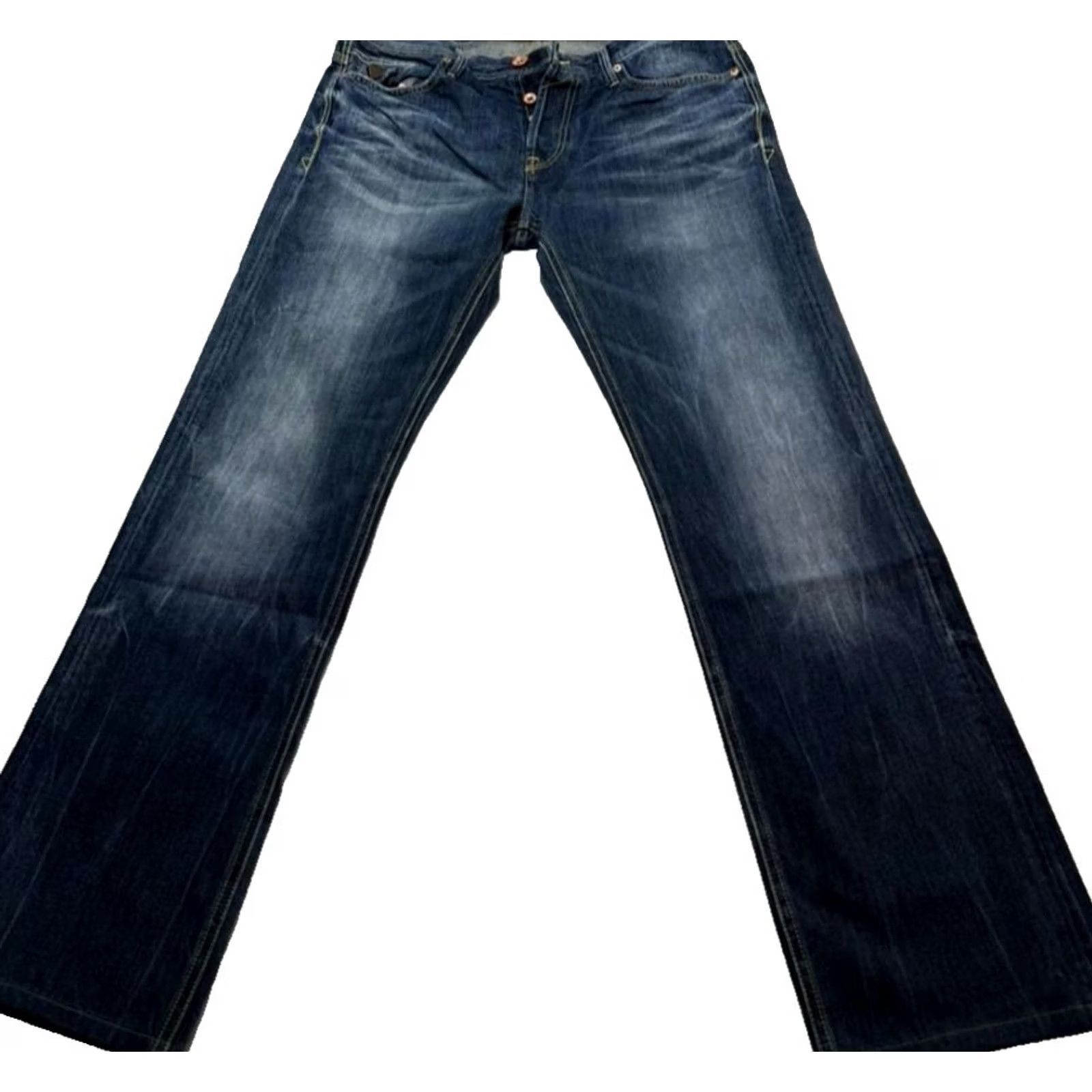 Guess GUESS Rebel Regular Straight Denim Men'S Blue Jeans Cotton Casual Pants Size 33 Size US 33 - 2 Thumbnail