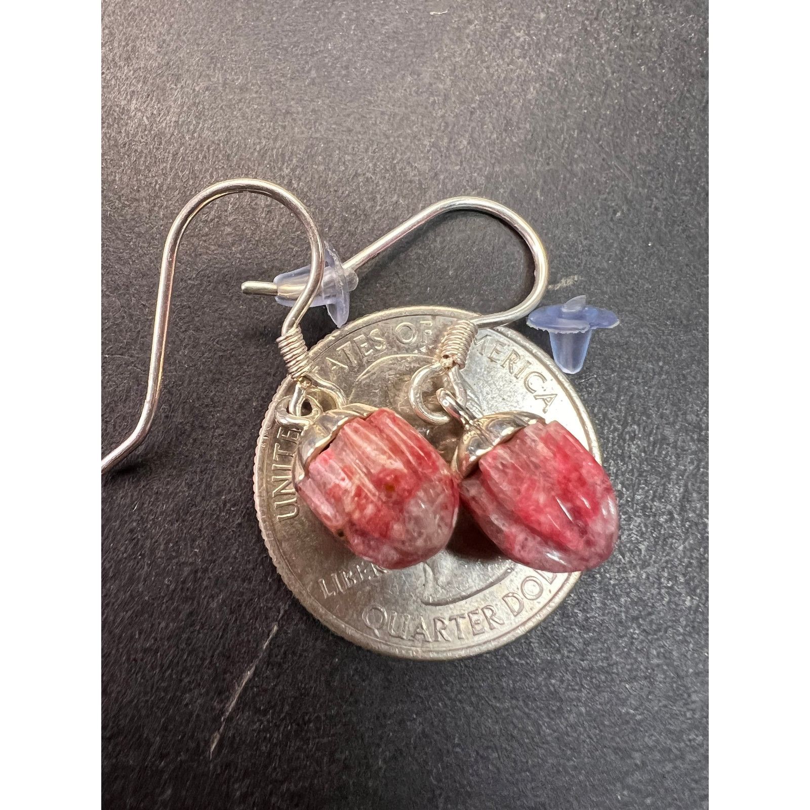 Other NEW Norwegian thulite sterling silver earrings Size ONE SIZE - 13 Thumbnail