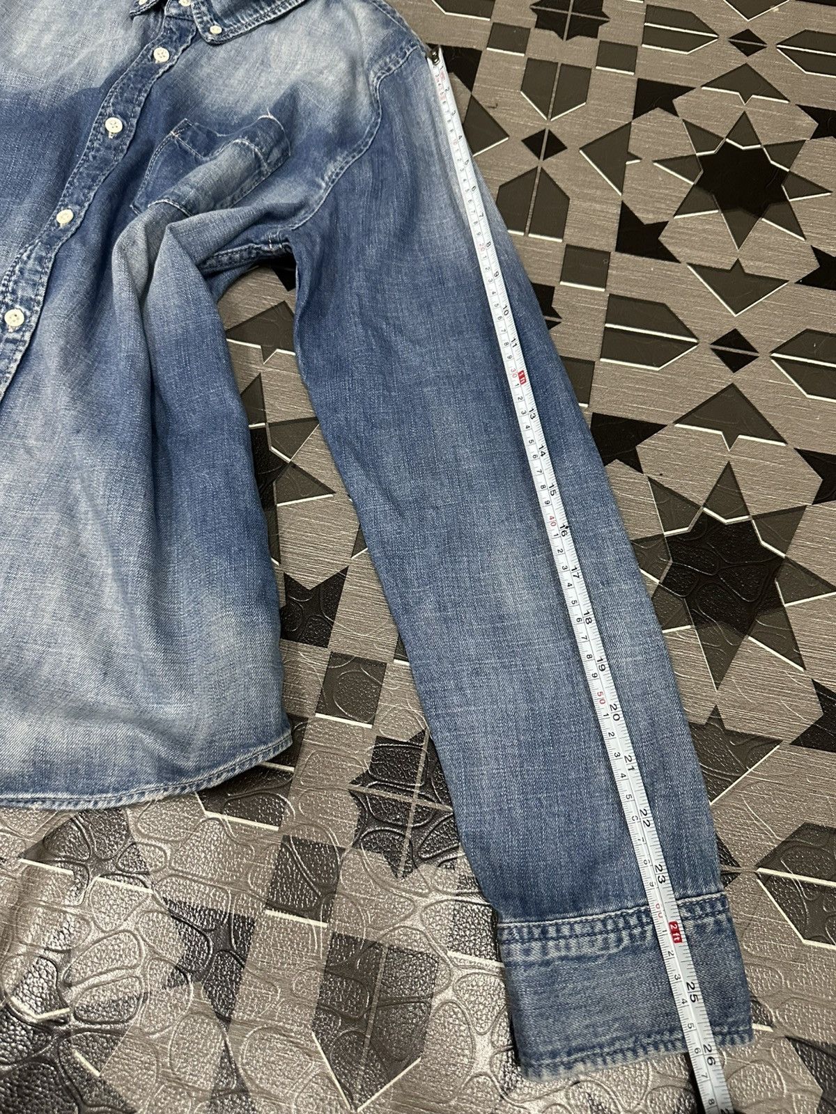 GOSTAR DE FUGA Gostar De Fuga Japan Denim Acid Wash Button Up Shirt Size US M / EU 48-50 / 2 - 20 Thumbnail