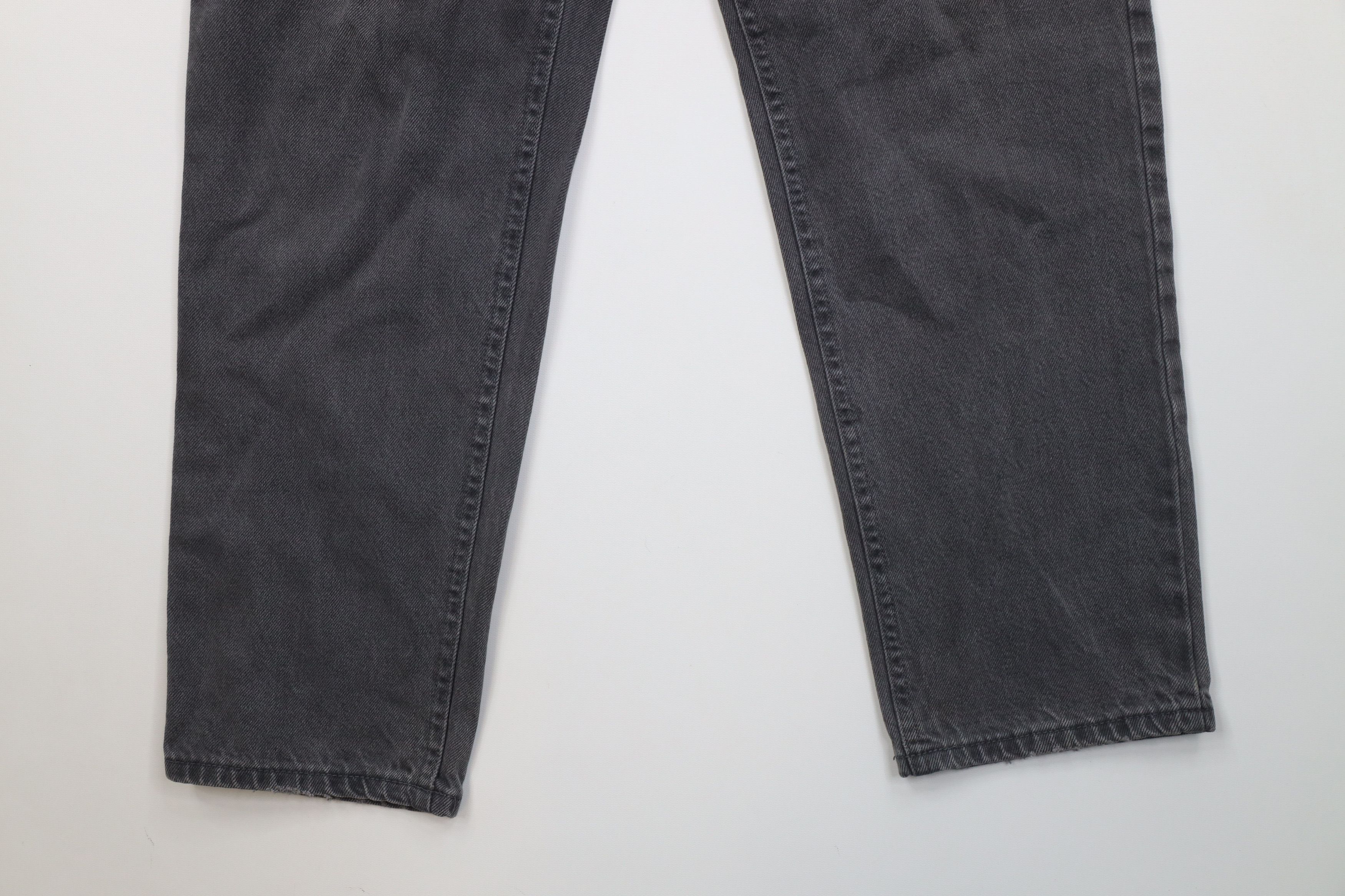 L.L. Bean Vintage 90s LL Bean Straight Leg Demin Jeans Gray Cotton USA Size US 32 / EU 48 - 4 Thumbnail