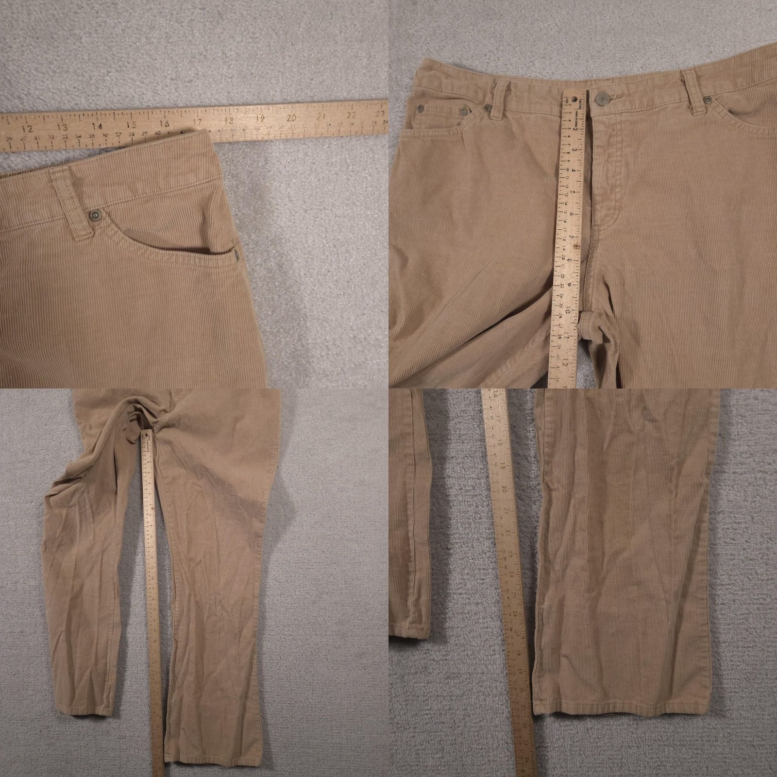 Vintage VINTAGE St. John's Bay Pants Womens 12 Tan Corduroy Boot Cut Secretly Slender Stretch Jeans Style Khakis Womens Size 34" / US 12 / IT 48 - 8 Thumbnail