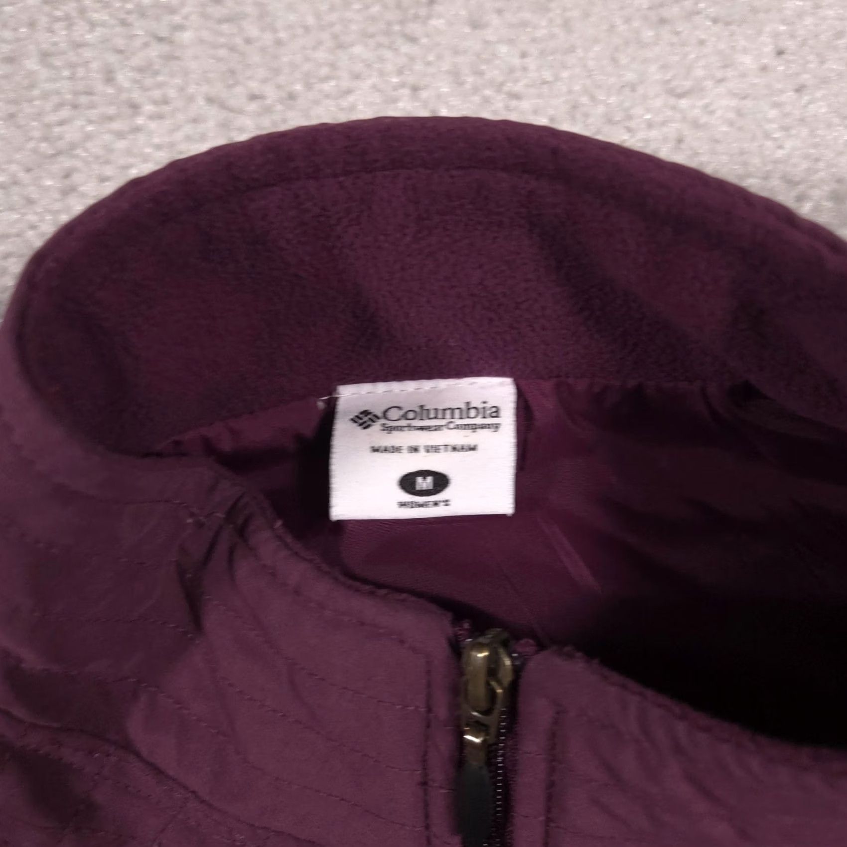 Vintage Columbia Vest Women M Purple Quilted Fleece Full Zip Pockets Insulated Size M / US 6-8 / IT 42-44 - 5 Thumbnail