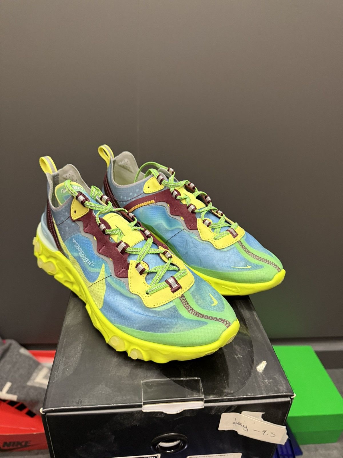 Nike × Undercover Nike React Element 87 Undercover Lakeside 9.5 BQ2718-400 Size US 9.5 / EU 42-43 - 2 Thumbnail
