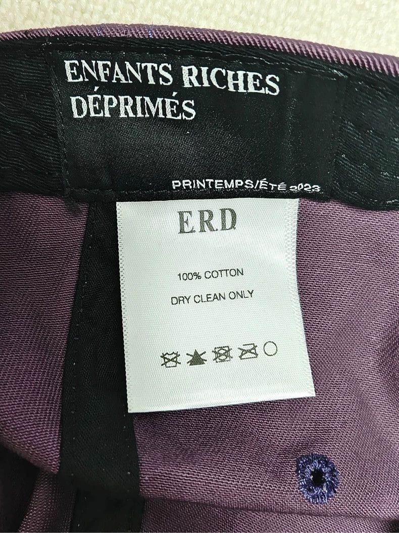 Enfants Riches Deprimes Enfants Riches Deprimes Rabbit embroidered black and purple Size ONE SIZE - 7 Thumbnail