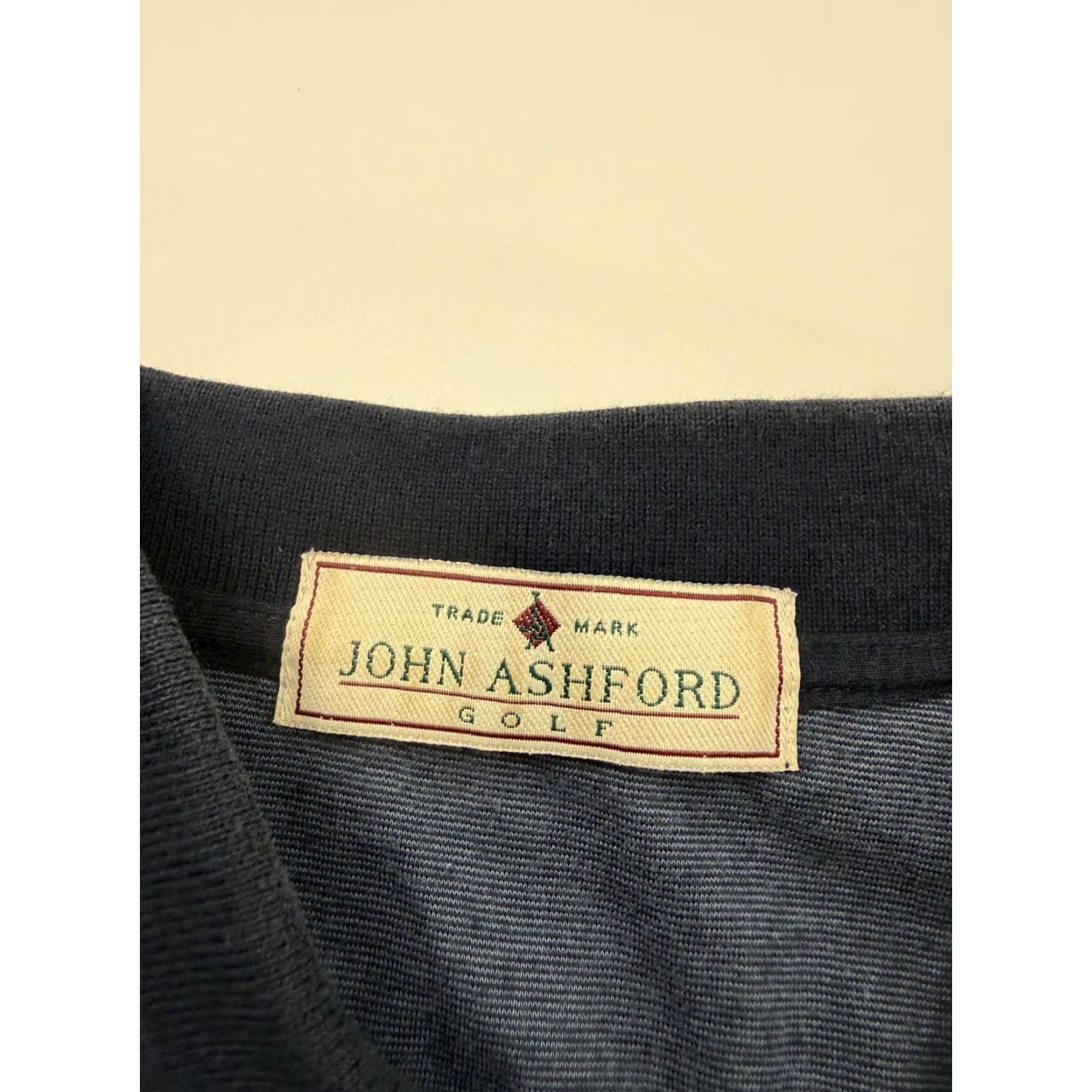 Vintage John Ashford Golf Polo Shirt Mens L Blue 100% Cotton Pocket Casual Top Size US L / EU 52-54 / 3 - 4 Thumbnail