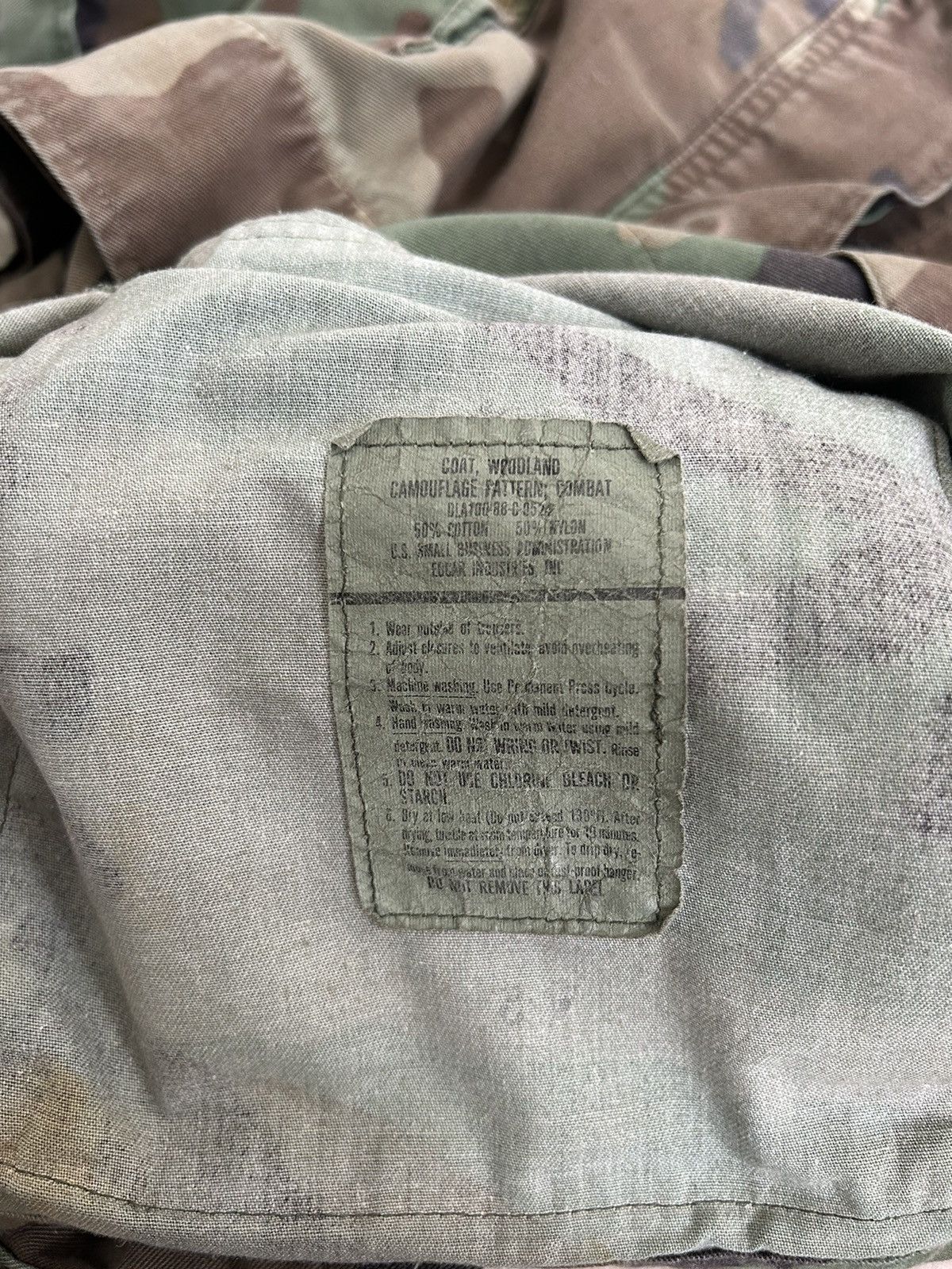 Other Vintage Sun Faded Military Shirt Woodland Size US M / EU 48-50 / 2 - 3 Thumbnail