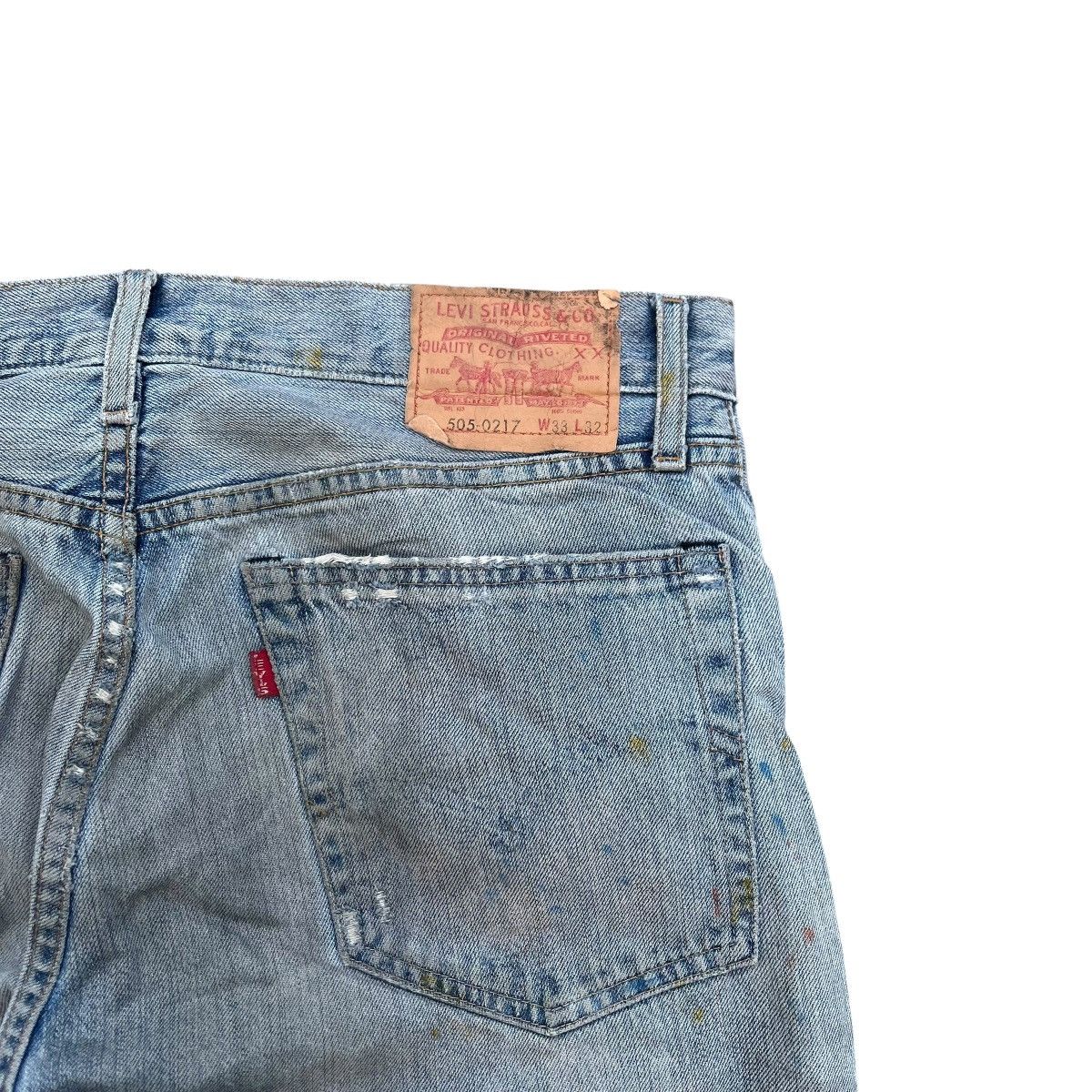 Levi's Vintage Clothing Vtg Levi’s big E 505 Patch Work Selvedge Denim Size US 32 / EU 48 - 11 Thumbnail