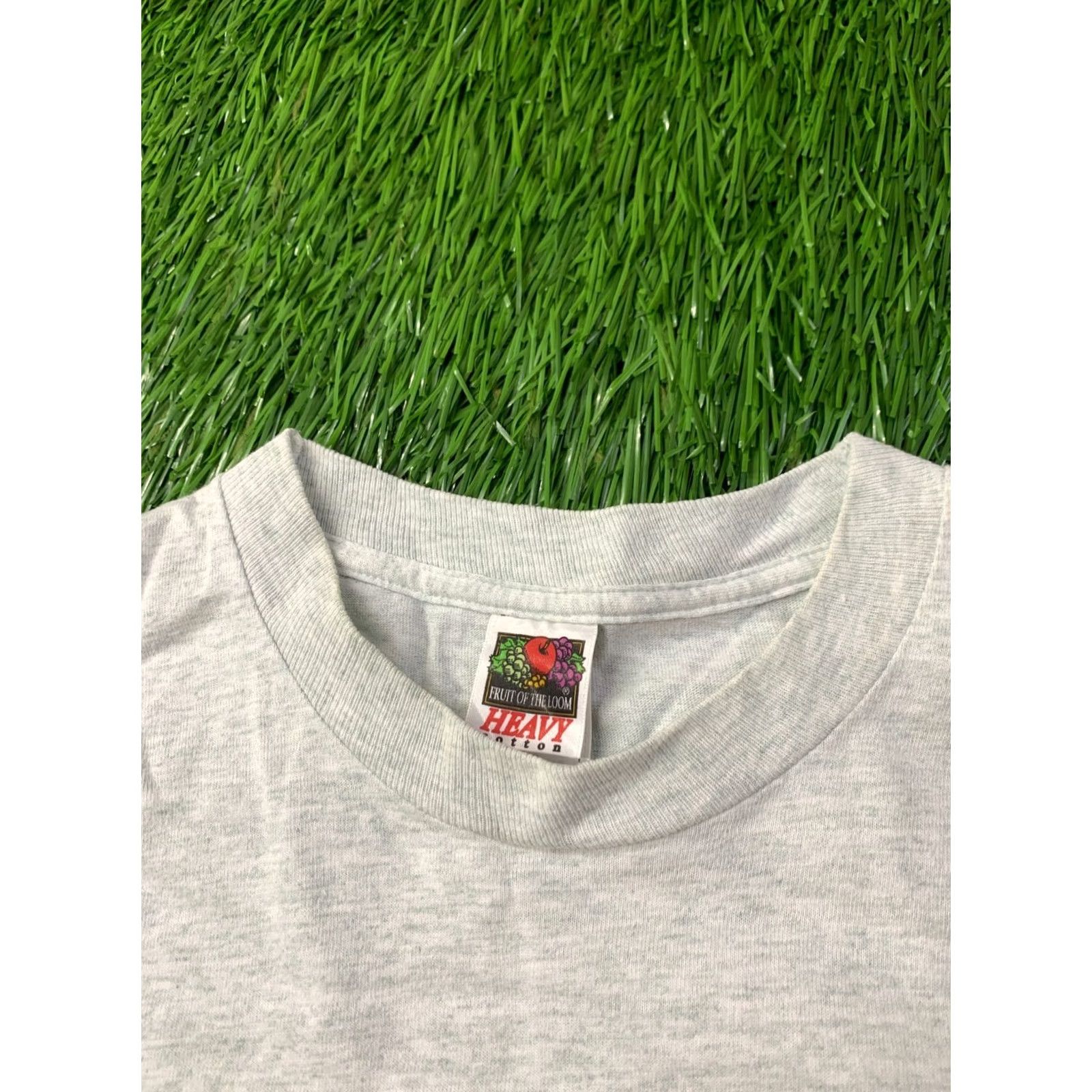 Fruit Of The Loom USA ORIGINAL VINTAGE SHIRT Men L Gray 1999 1990s Fruit of the Loom Size US L / EU 52-54 / 3 - 4 Thumbnail