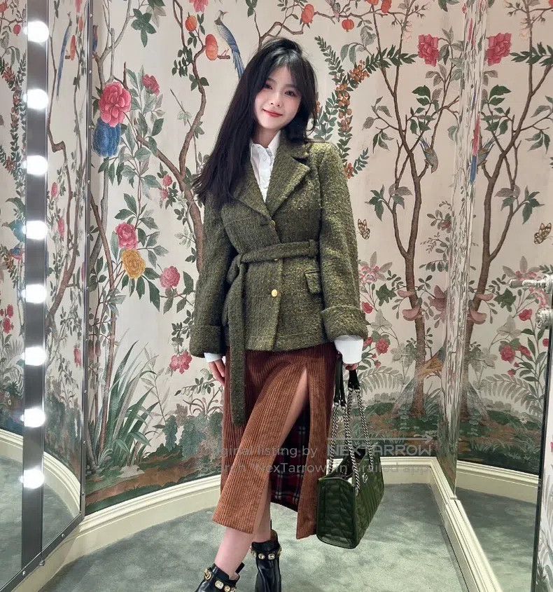 Gucci Gucci 22 dark green wool lapel single-breasted long-sleeve Size XS / US 0-2 / IT 36-38 - 8 Thumbnail