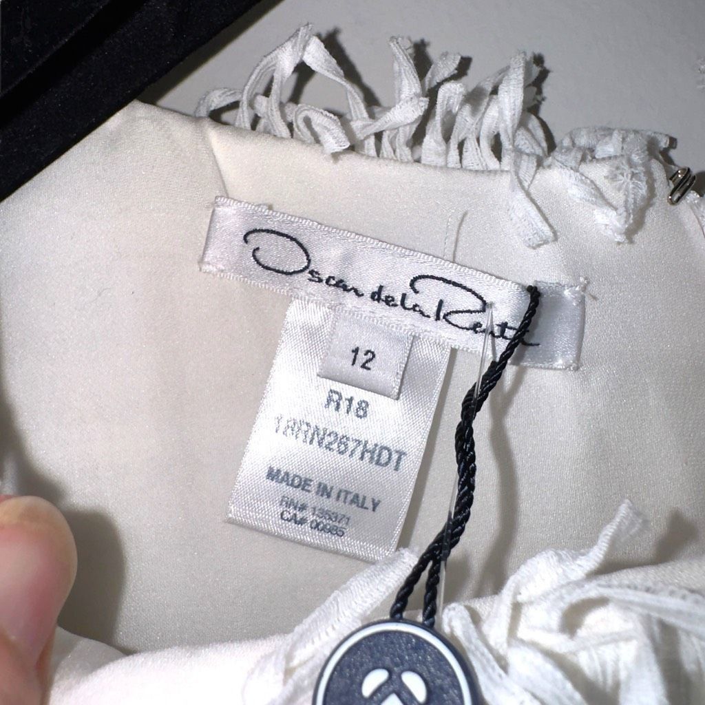 Oscar De La Renta NWT Oscar De La Renta Bicolor Houndstooth Tweed Dress Sz 12 Size XL / US 12-14 / IT 48-50 - 2 Thumbnail