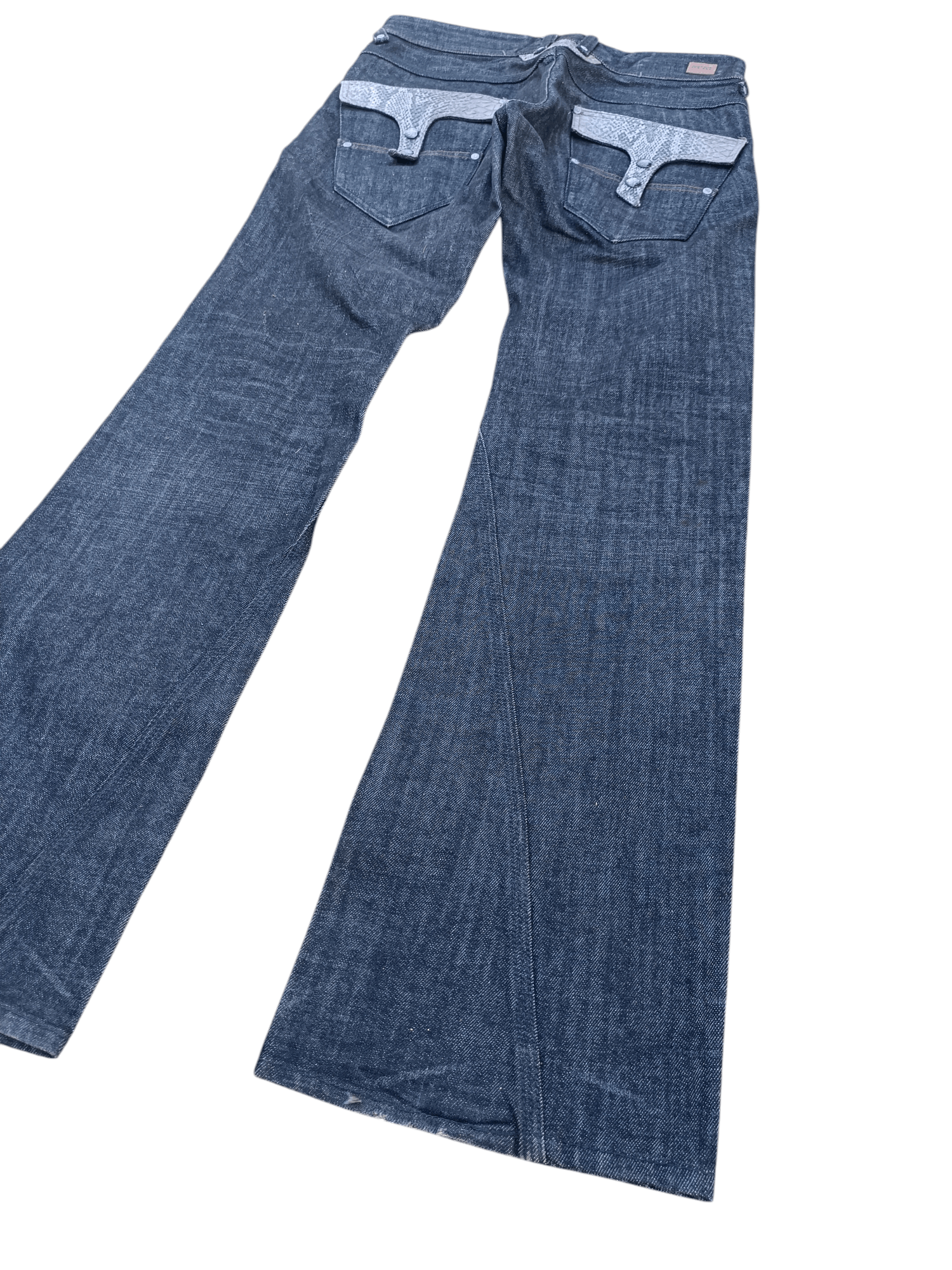 Nicole Club Nicole Club For Men Flare Boot Cut Snake Skin Pocket Denim Size US 32 / EU 48 - 7 Thumbnail