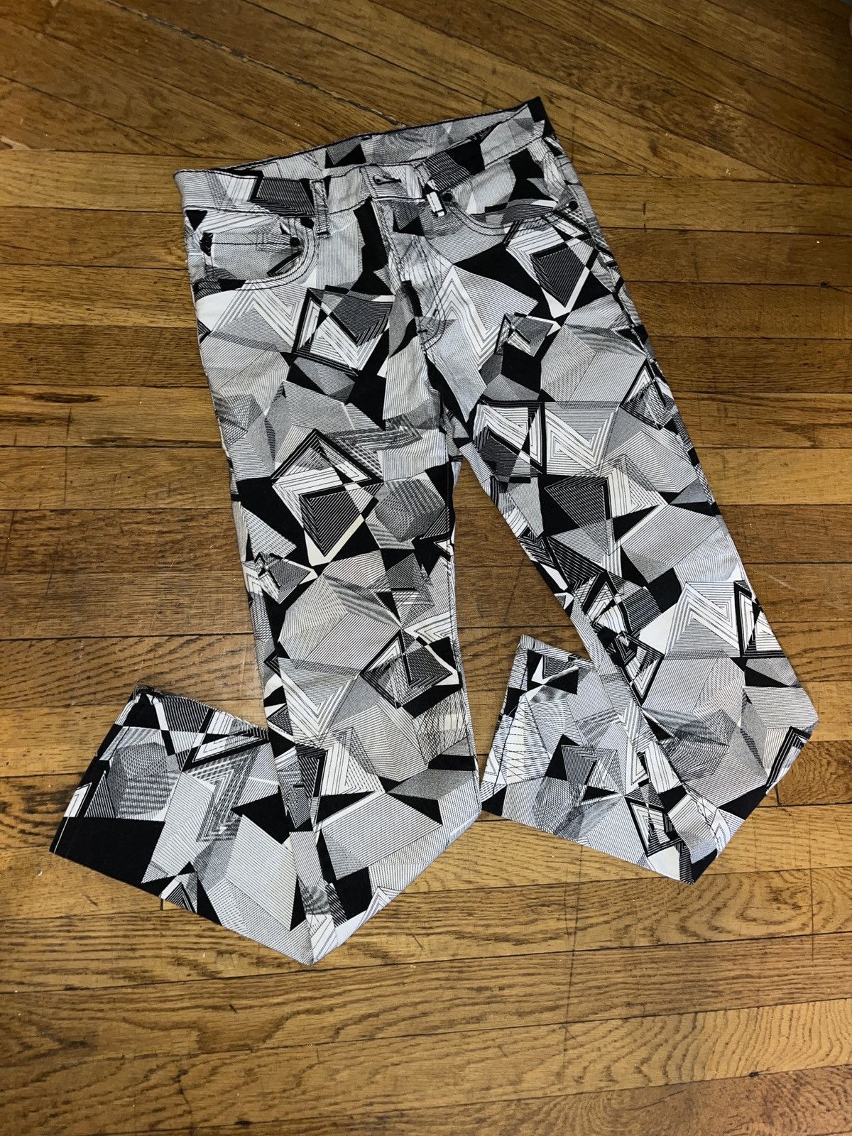 Levi's Vintage Clothing VINATGE Y2K Levi’s 510 geometric jeans Size US 29 - 6 Thumbnail