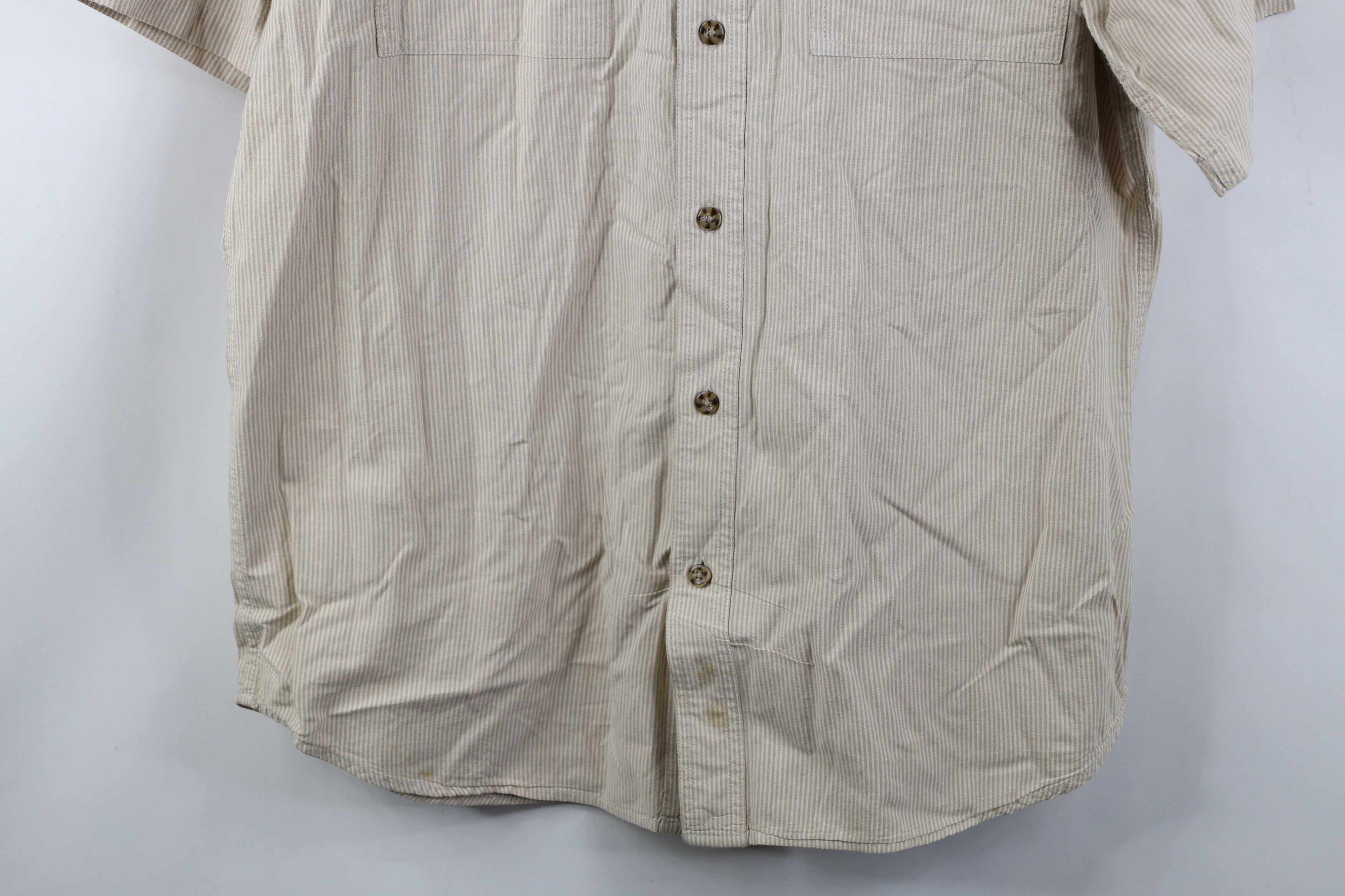Carhartt Vintage Carhartt Striped Short Sleeve Button Down Shirt Size US L / EU 52-54 / 3 - 3 Thumbnail