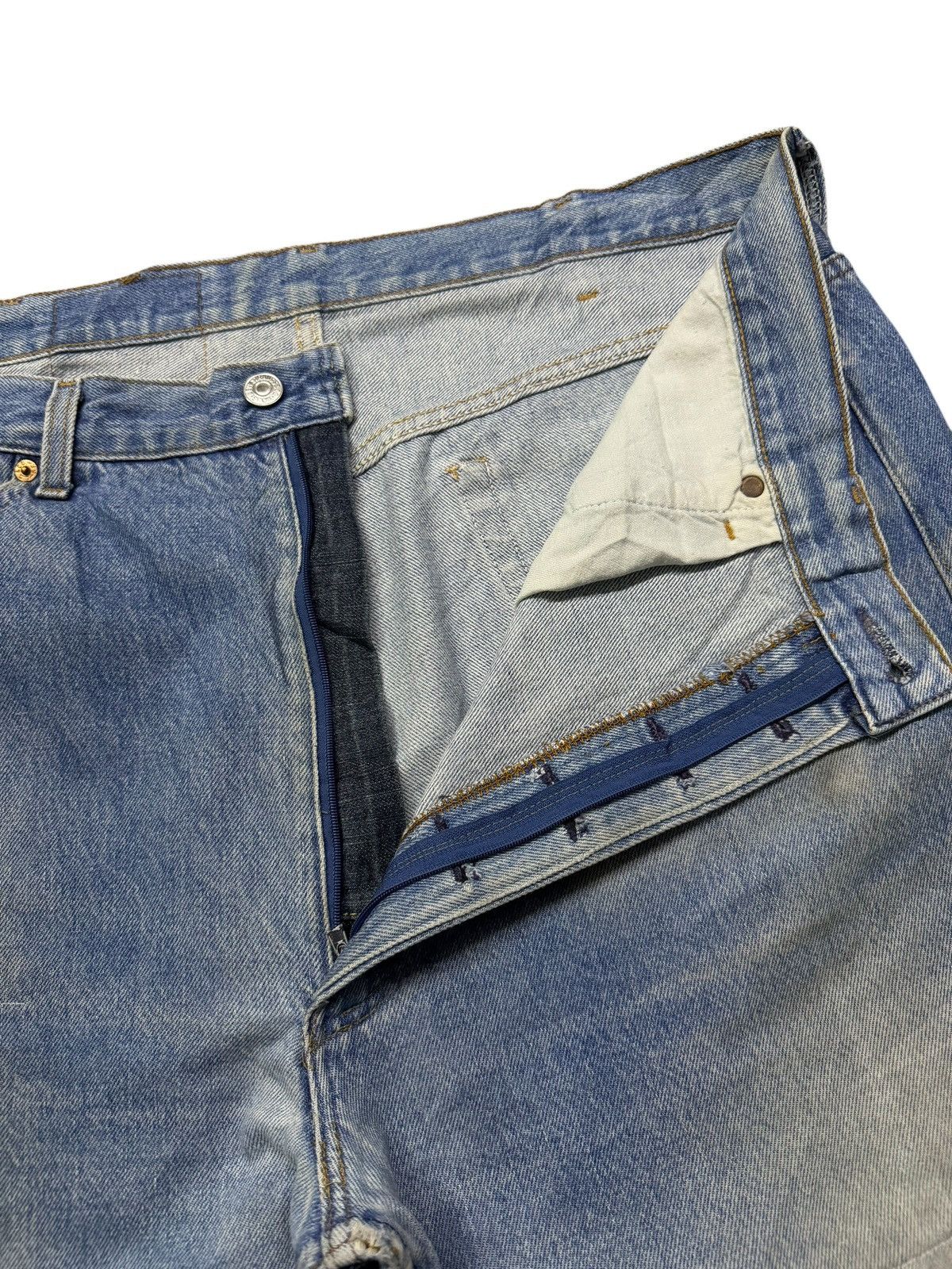 Levi's Vintage 90s Levis 501 Made in USA 555 Classic Straight Denim Size US 37 - 7 Thumbnail