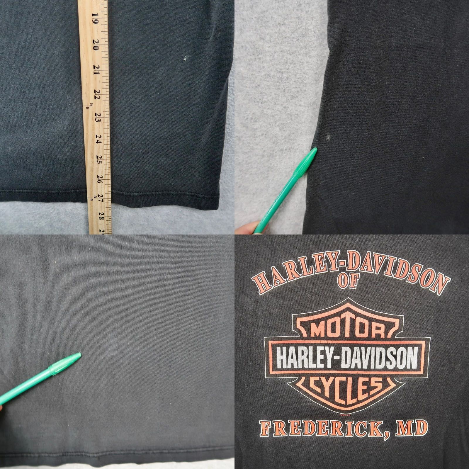 Harley Davidson VINTAGE Harley-Davidson Black Tribal Wing Pocket T-Shirt Large Mens 2000s Faded Size US L / EU 52-54 / 3 - 9 Thumbnail