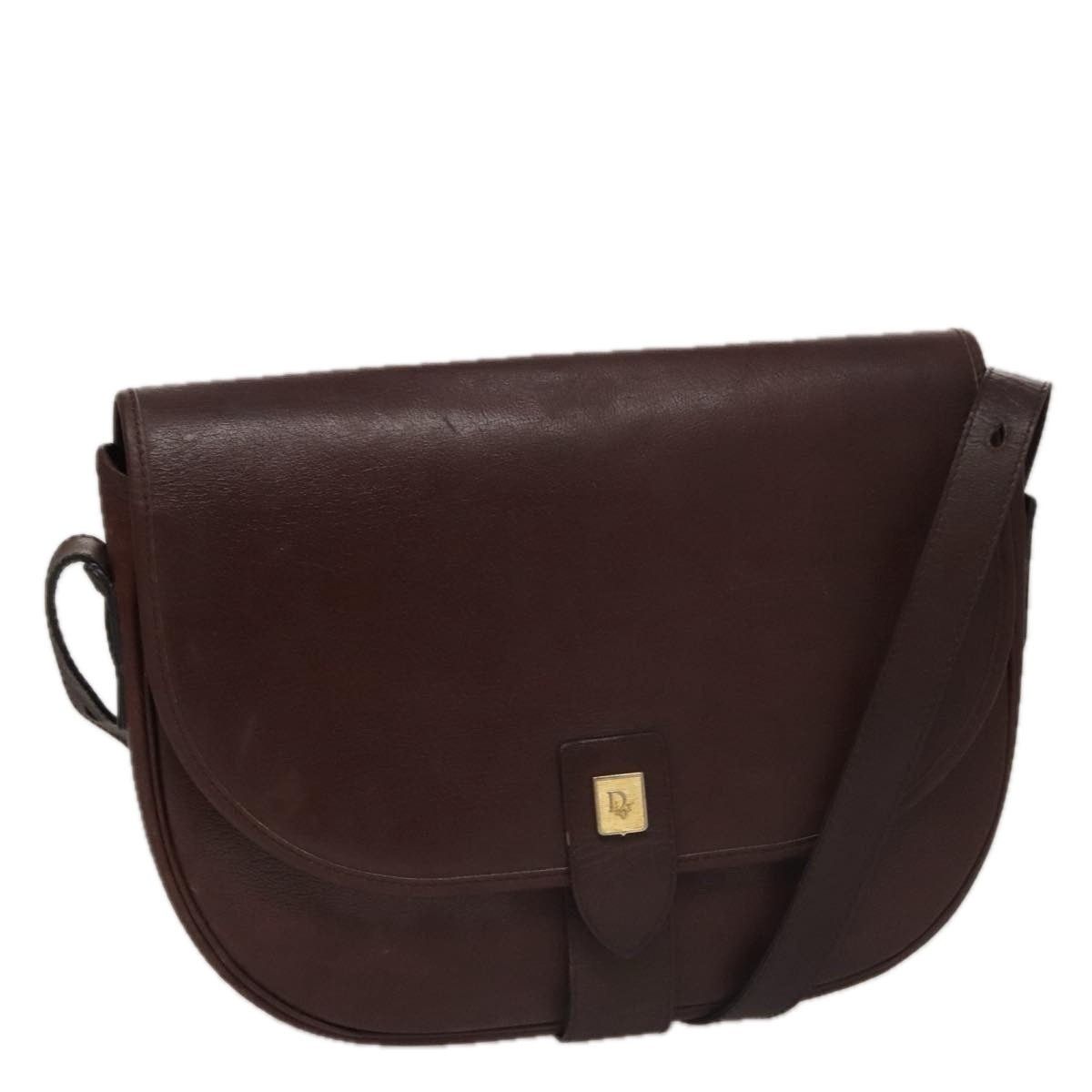 Dior DIOR Shoulder Bag Leather Bordeaux Gold Size ONE SIZE - 1 Thumbnail