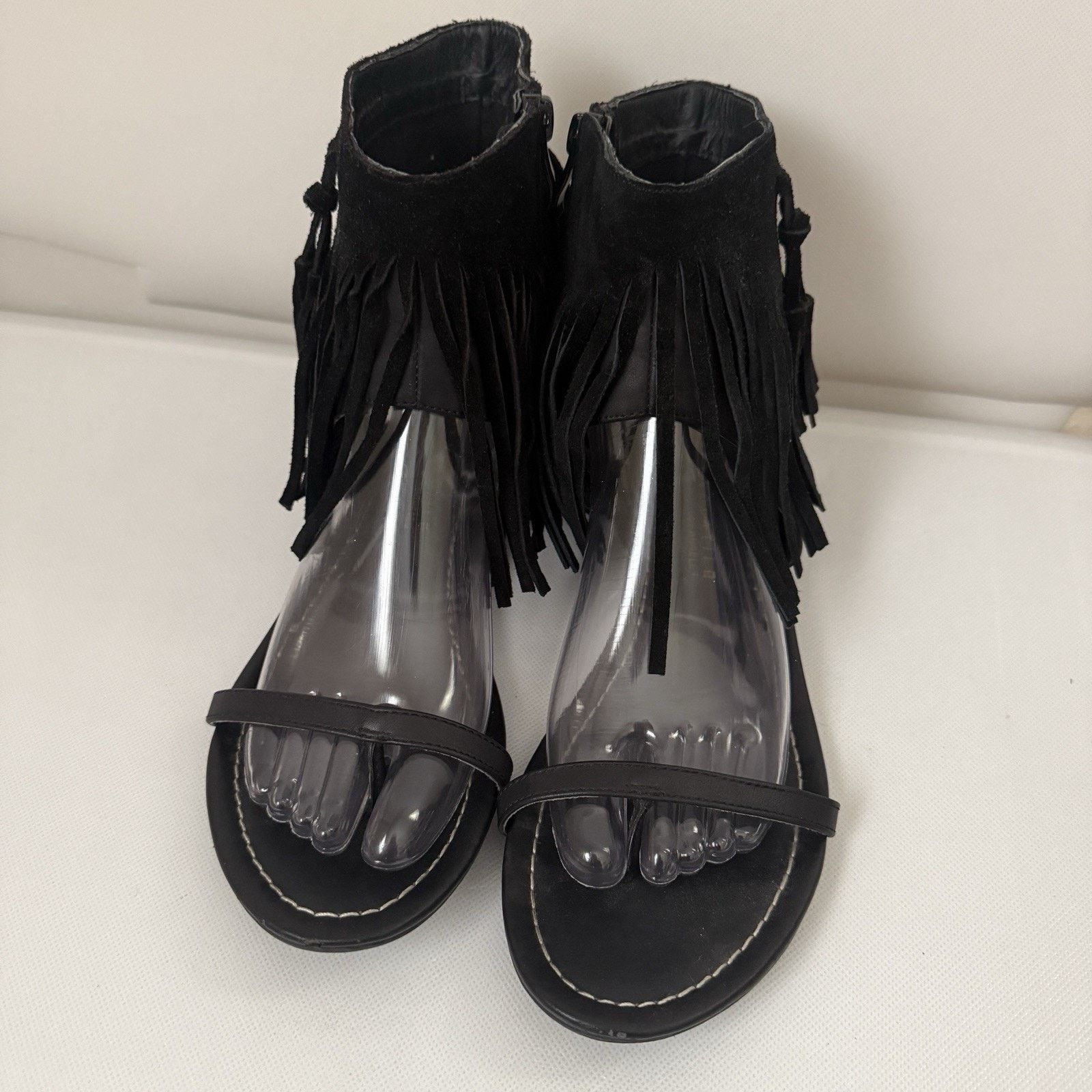Other Very Volatile Lex Suede Suede Fringe Boho Western Sandals Size US 9 / IT 39 - 2 Thumbnail