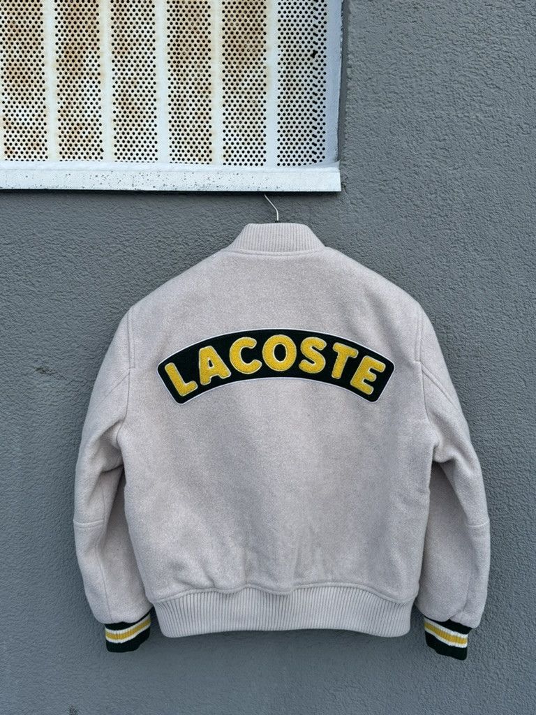 Lacoste Wool Lacoste Live Beige Jaket Big Logo Size XS / US 0-2 / IT 36-38 - 2 Thumbnail